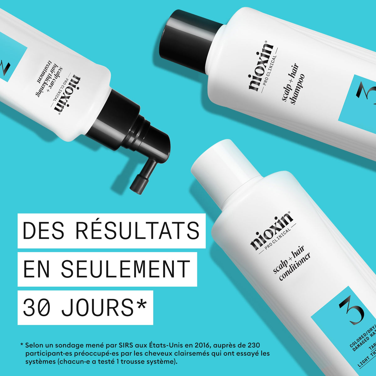 Kit de Cuidado Capilar Nioxin Sistema 3 300ml Unisex