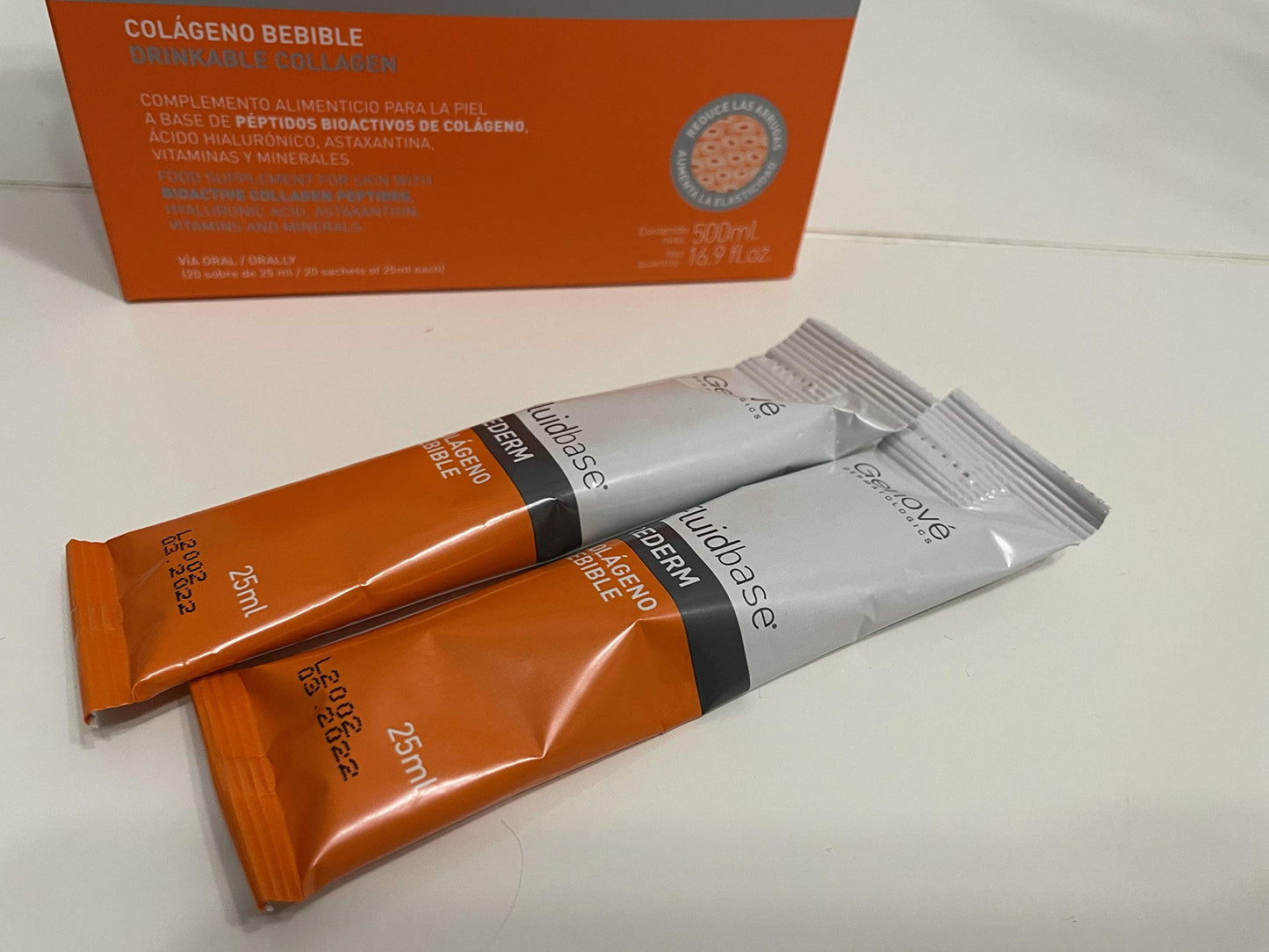 Colágeno Bebible Fluidbase Rederm Caja 20 Sobres 500ml