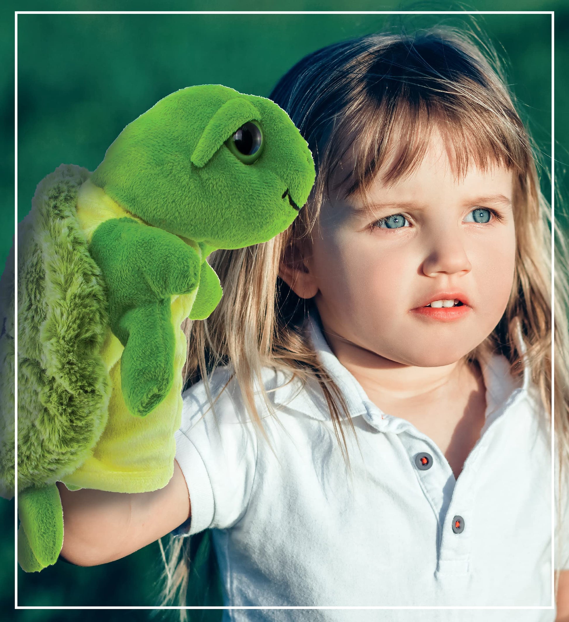 Títere de Mano de Peluche Súper Suave Tortuga Marina