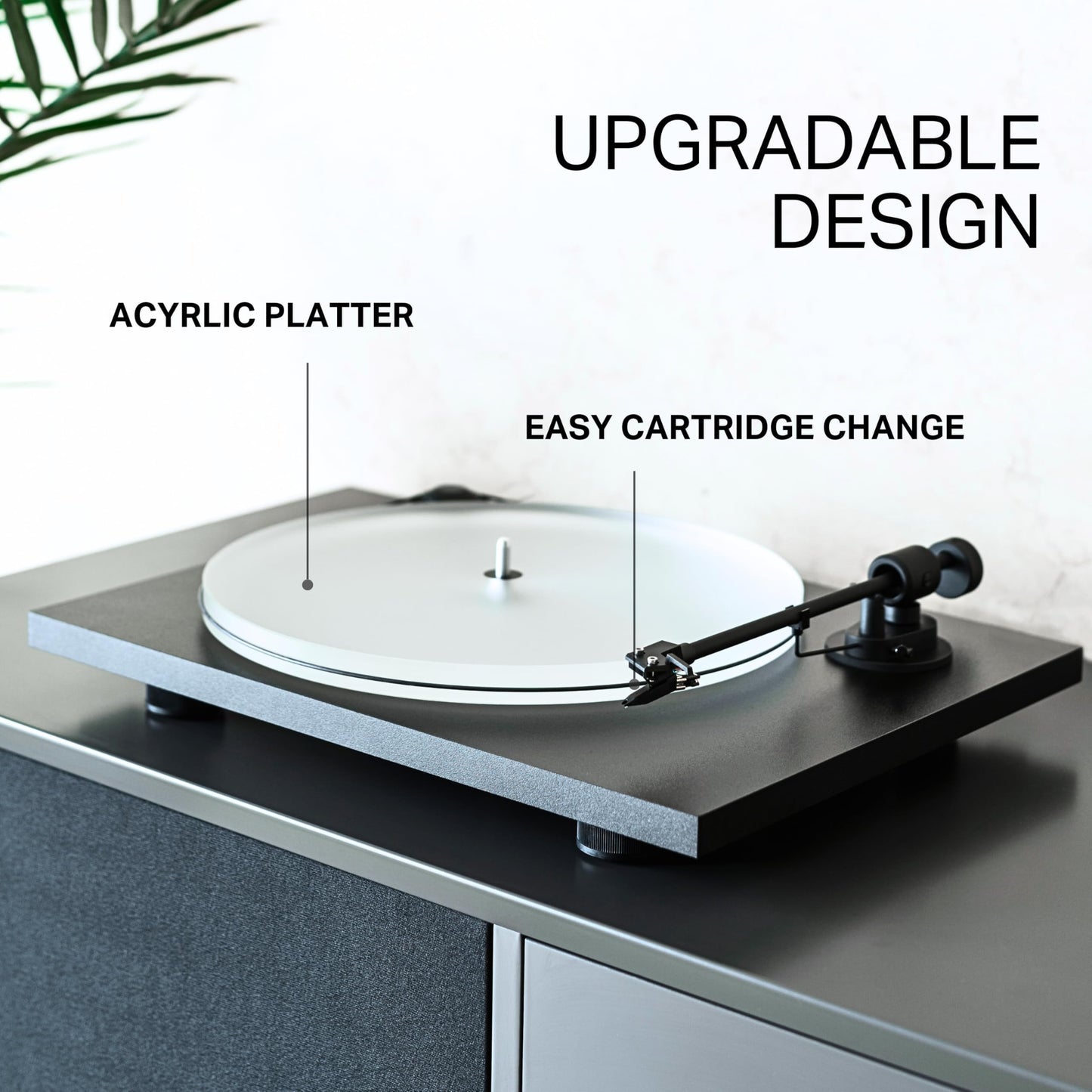 Pro-Ject Primary E - Tocadiscos (Tocadiscos de tracción por Banda, Negro, Rojo, 33,45 RPM, 0.29%, 21.9 cm, 2.2 cm)