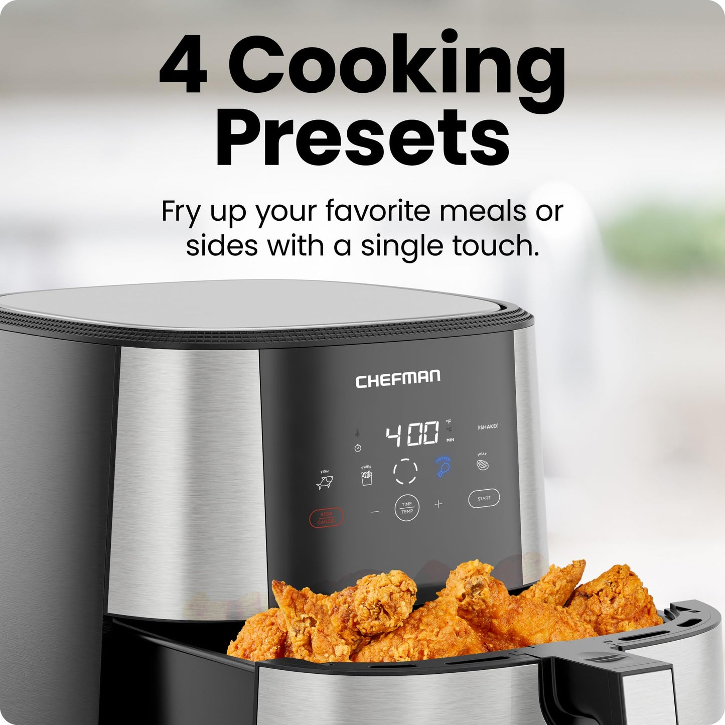 Chefman Freidora de Aire Digital de 7.5 Litros | Fríe sin Aceite | TurboFry | Libre de BPA