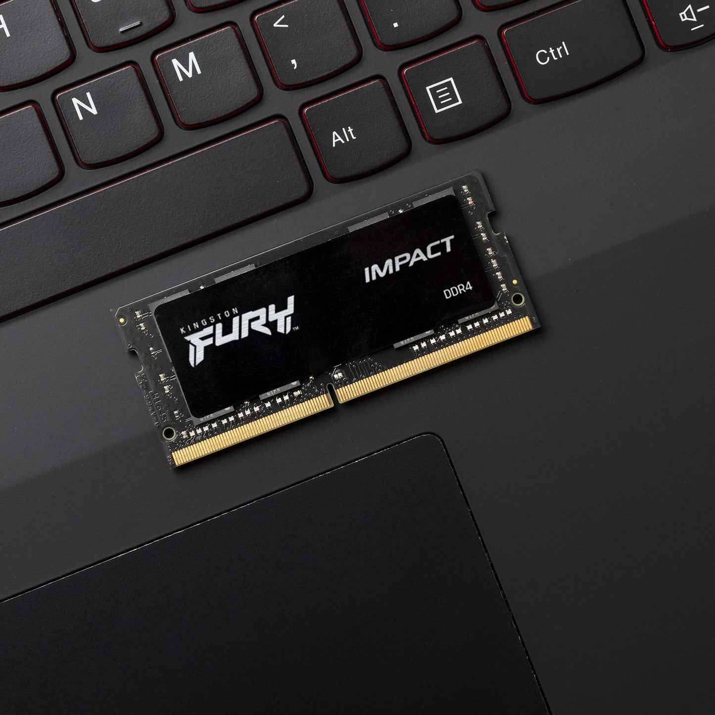 Kingston Fury Impact 16GB 3200Mhz DDR4 CL20 SODIMM Memoria Gamer Para LAPTOP Color Negro (KF432S20IB/16)