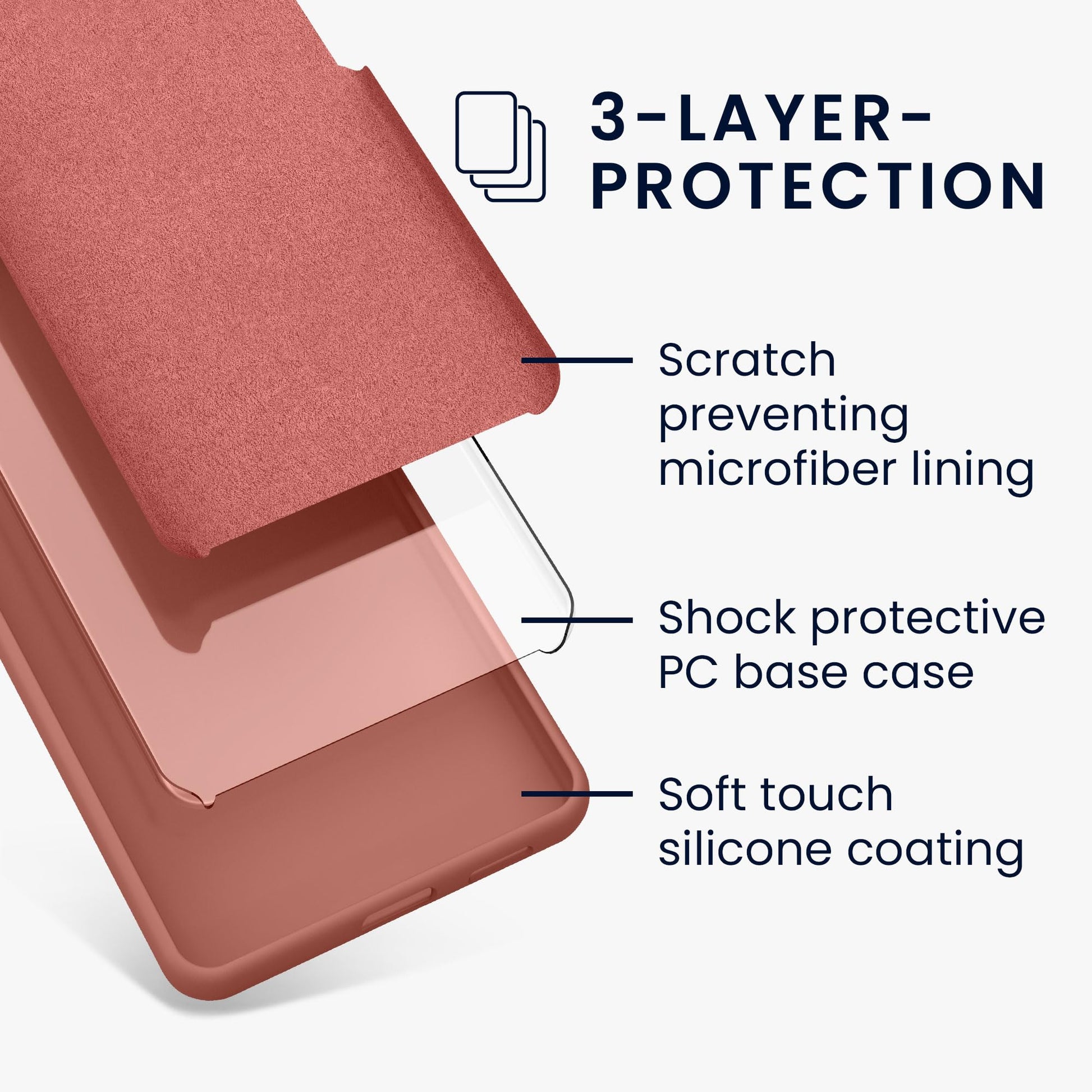 kwmobile Carcasa Compatible con Google Pixel 7a Funda - Case TPU y Silicona antigolpes - Apto Carga inalámbrica - Rosa de Invierno