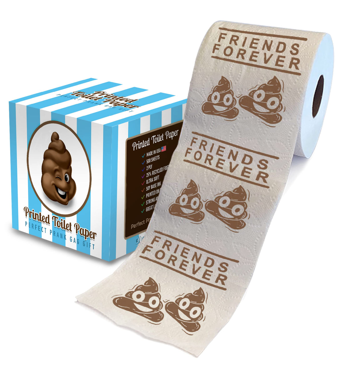 Papel Higiénico Printed TP Friends Forever Novedad para Hombre
