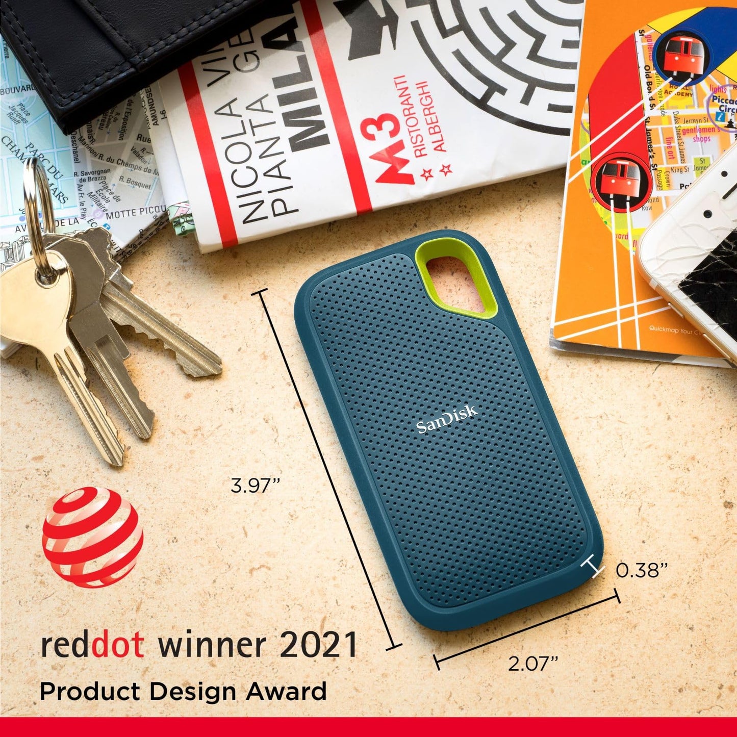 Unidad de Estado Sólido SSD SanDisk Extreme 1 TB Monterey USB-C para Mayor Resistencia