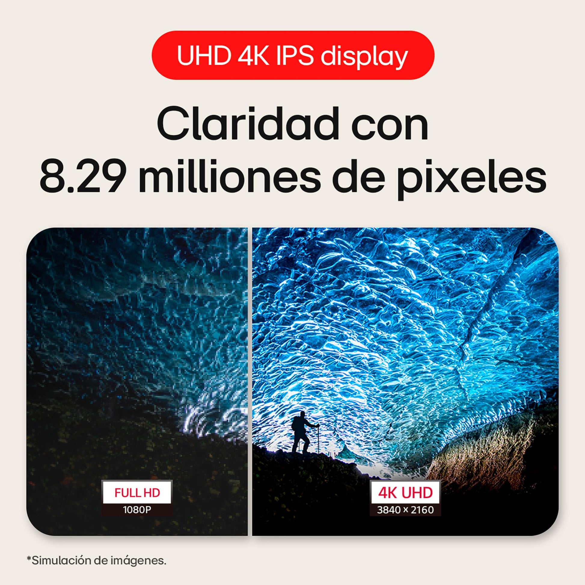 LG Monitor 27US500-W UHD (3840 x 2160) 27" IPS Refresh Rate 60 Hz, Tiempo de Respuesta de 5ms (GtG), Contrast Ratio de 1000:1