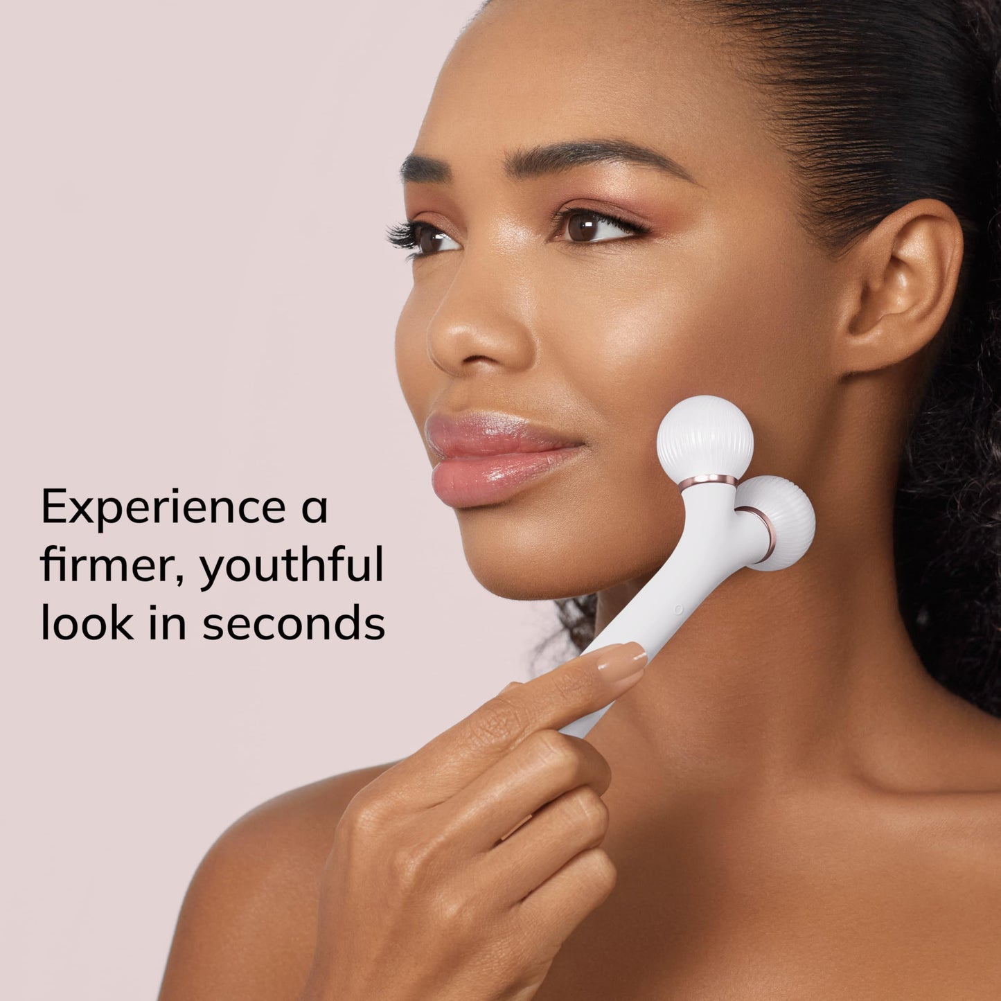 GESKE | Rodillo facial sónico SmartAppGuided™ | 4 en 1 | rodillo derma | dispositivo para la cara | rodillo derma | Rodillo facial profesional | Reafirma y define la piel del rostro