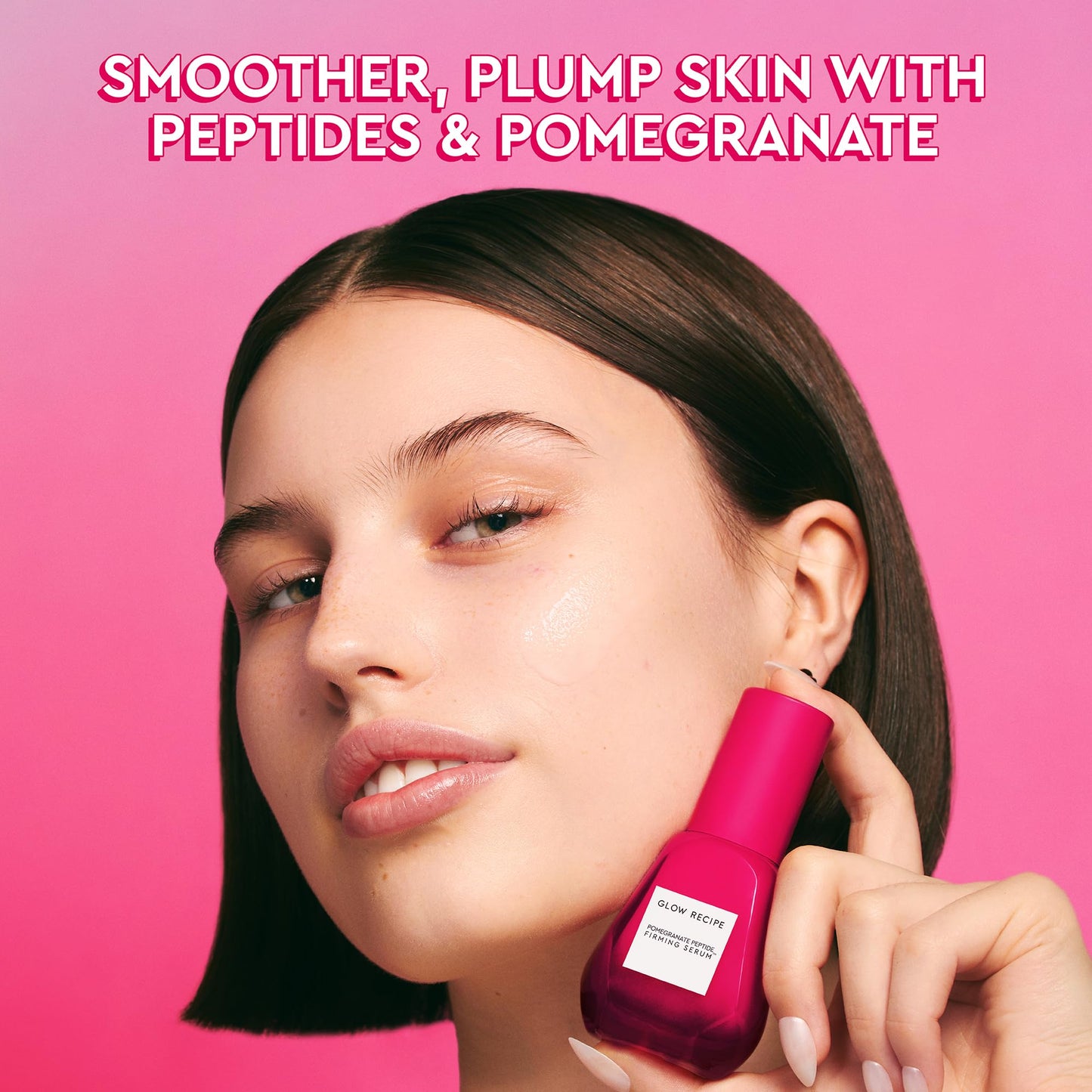 Glow Recipe Sérum Facial Péptidos de Cobre de Granada - Suero de Péptidos Reafirmante Rostro para Mujeres y Hombres Con Polipéptidos + Ácido Hialurónico - Suero Facial Hidratante y Rellenador para Sua