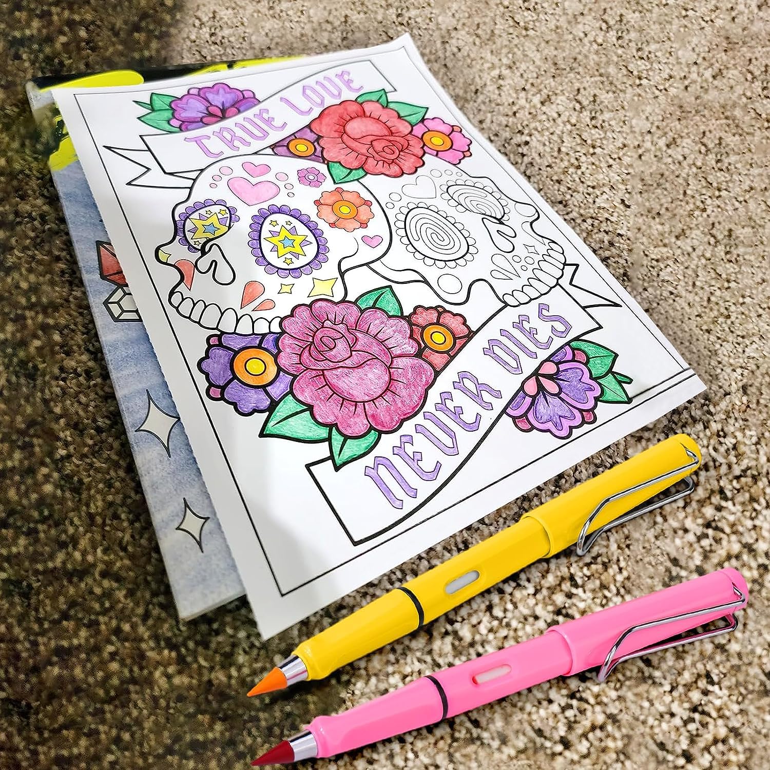 Lápiz Infinito, Lápiz para Siempre de 12 Colores, Lapices Infinito de Color, Lapices Infinito de Escritura de Larga Duración con 12 Cabezales Reemplazables, Nunca Afila Lápiz Eterno Sin Tinta