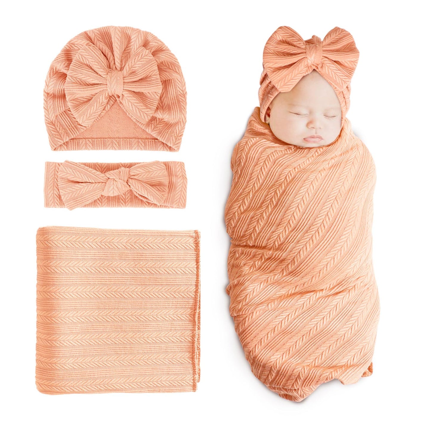 DRESHOW BQUBO - Juego de Diadema para bebé recién Nacido, Unisex, artículos Esenciales para bebés y niñas, artículos Esenciales para recién Nacidos