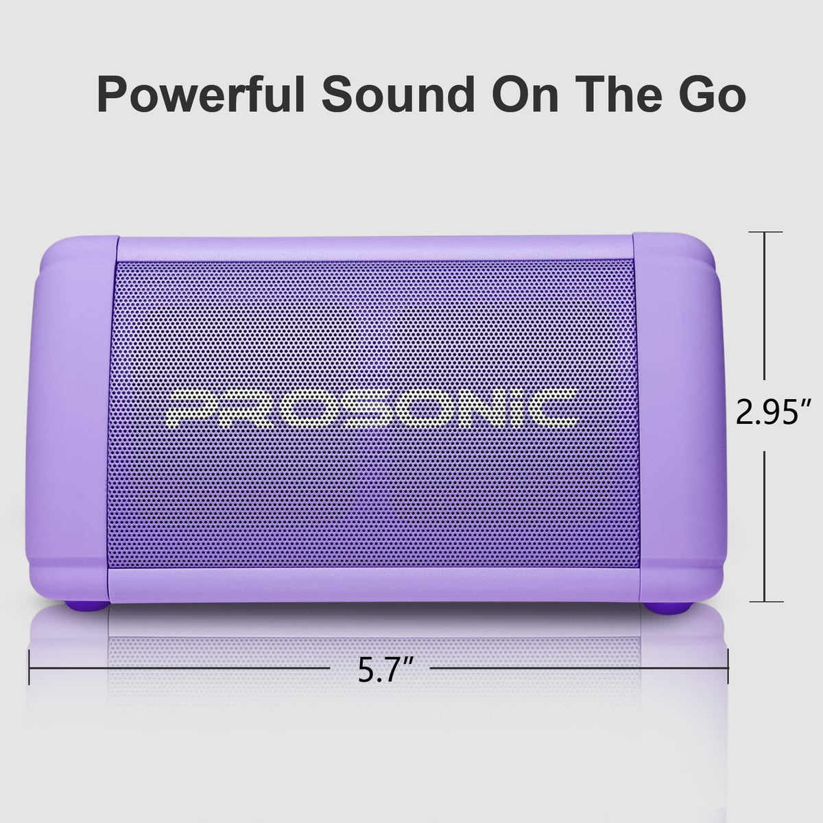 Altavoz Bluetooth Portátil Prosonic Negro con Sonido Estéreo de 10 W y Graves Intensos