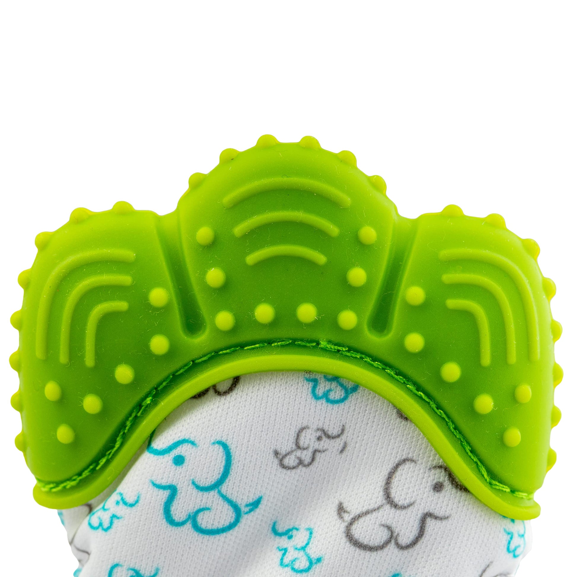 Guantes de Silicón PAPU BABY Azul Gris Dentición para Niño