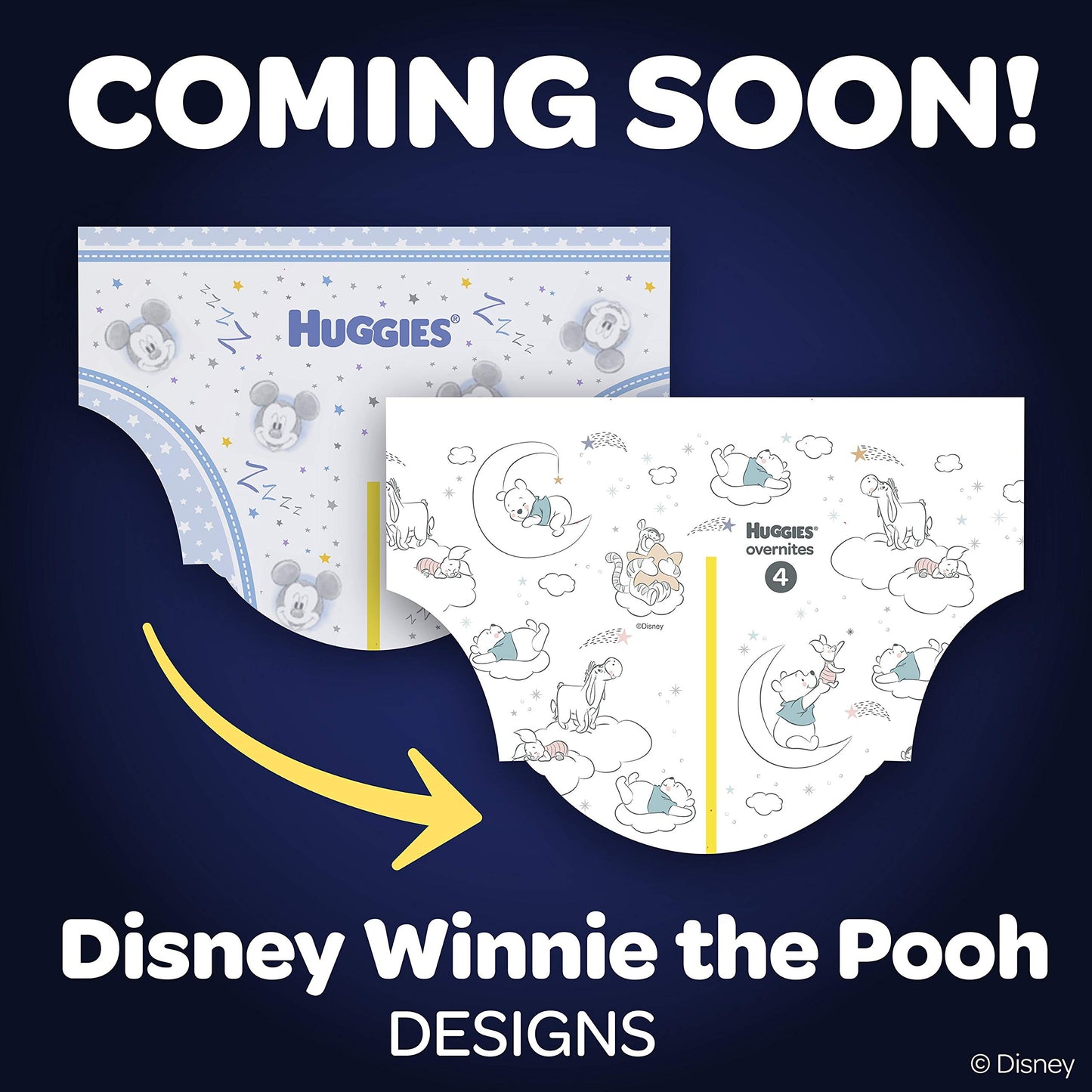HUGGIES- Pañales OverNites, tamaño 5 (más de 27 lb), 18 unidades, pañales para uso nocturno, paquete gigante (el empaque puede variar)