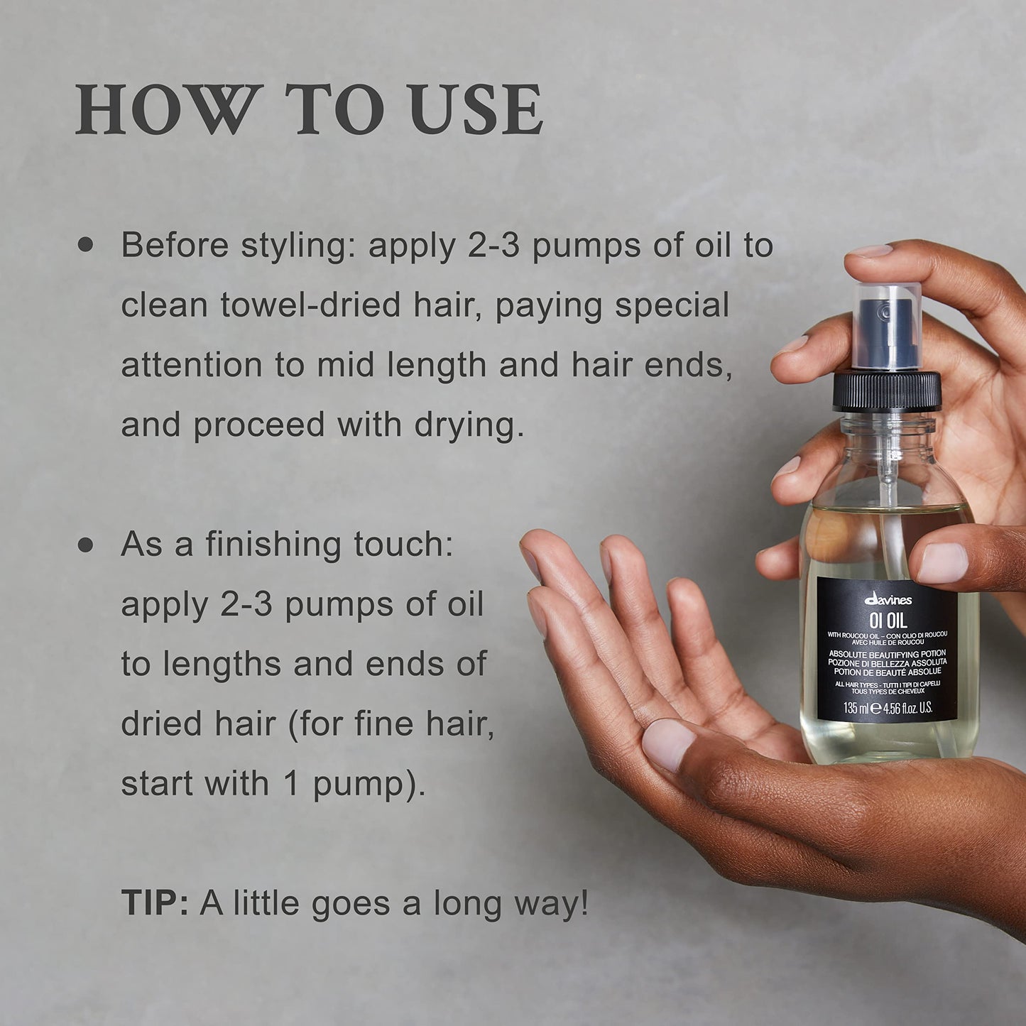 Davines OI Oil Travel Size, 1.69 fl. oz.
