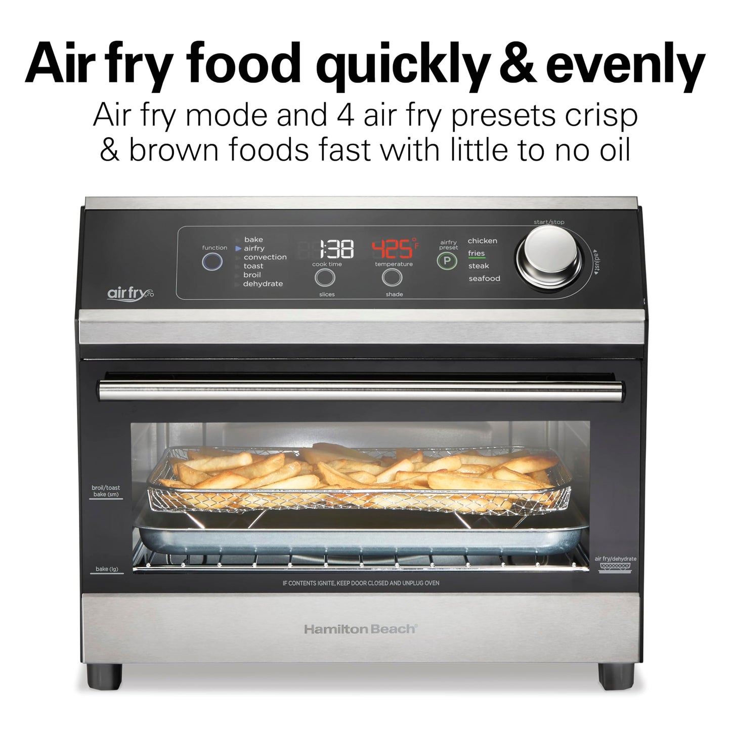 Horno Tostador Con Air Fryer Hamilton Beach 31220