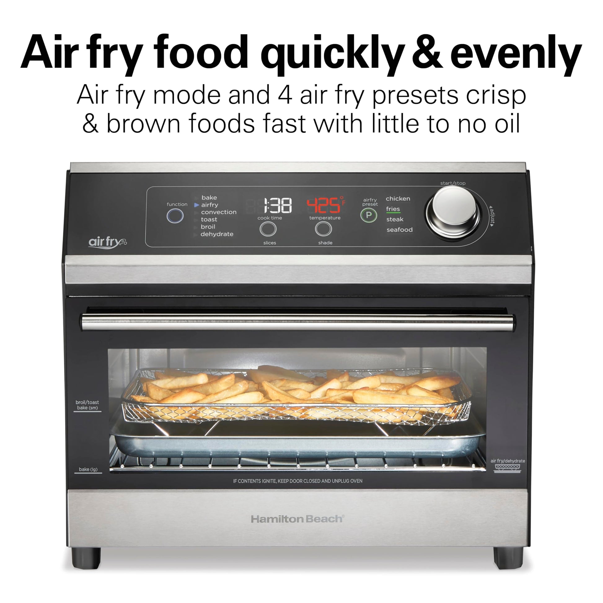 Horno Tostador Con Air Fryer Hamilton Beach 31220