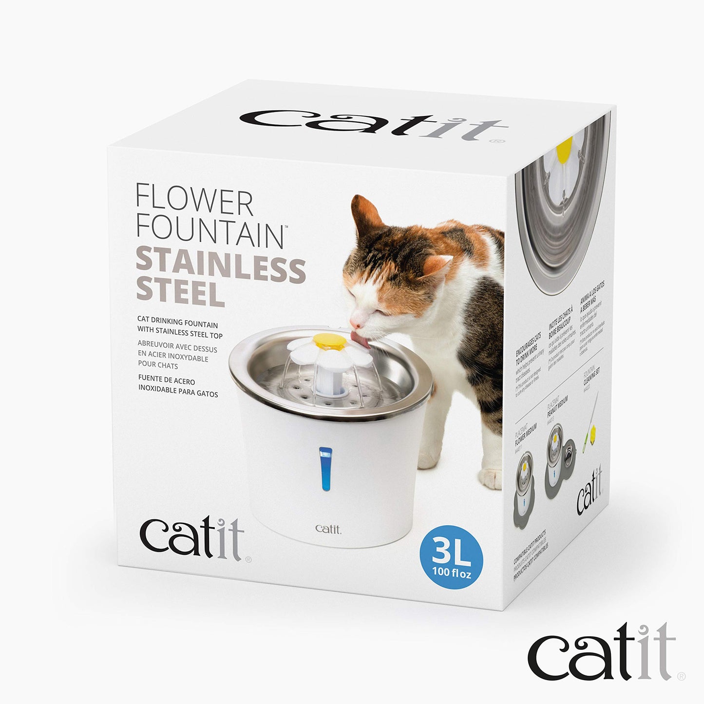 Catit Fuente de Flor de Acero Inoxidable