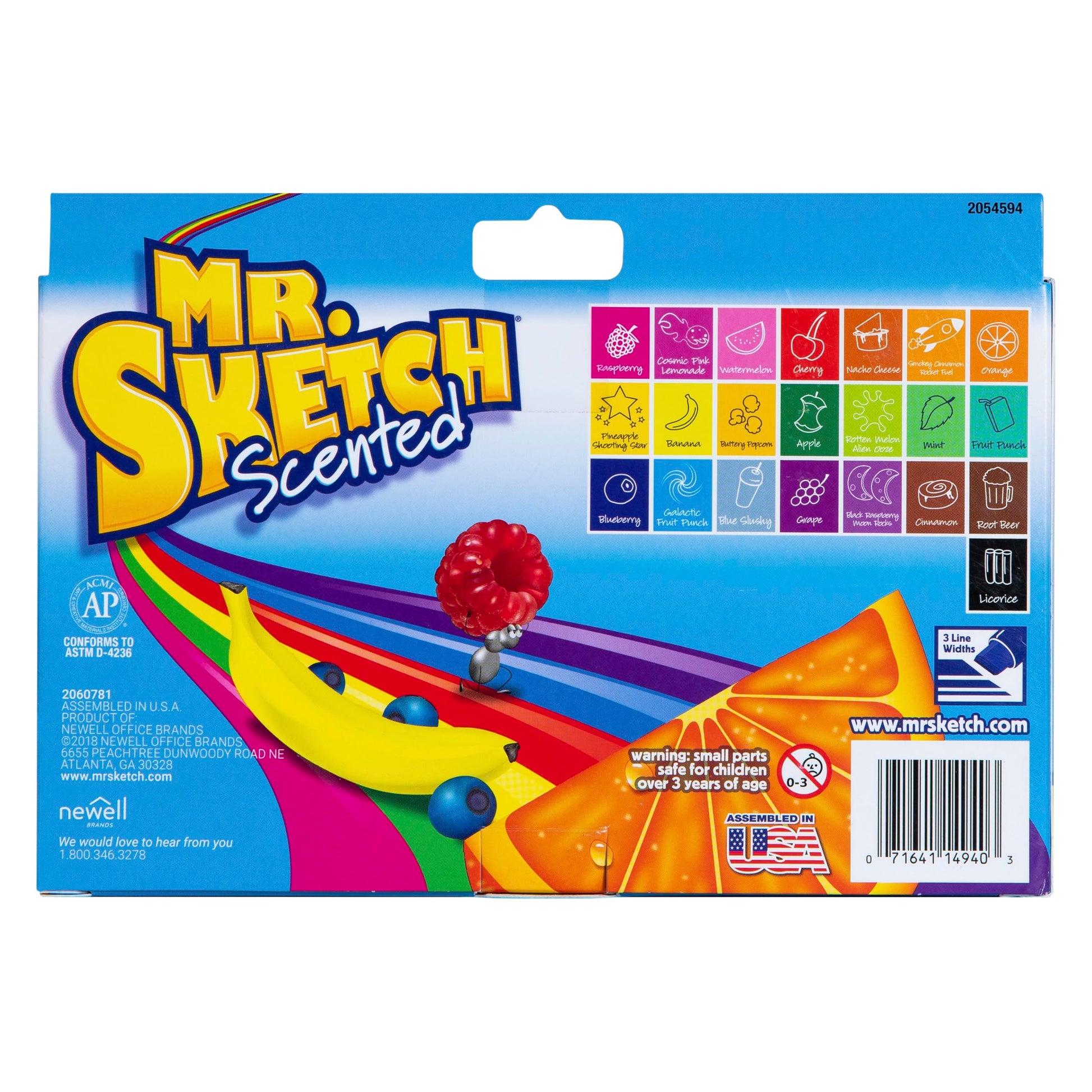 Marcador de Punta Cincelada Mr. Sketch Surtidos Aromáticos 22 Piezas