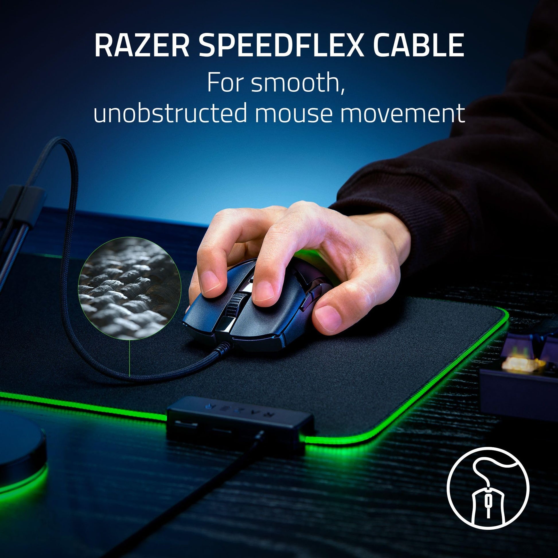 Ratón para Juegos Razer Cobra Negro con Iluminación Chroma RGB y Sensor Óptico 8500 dpi
