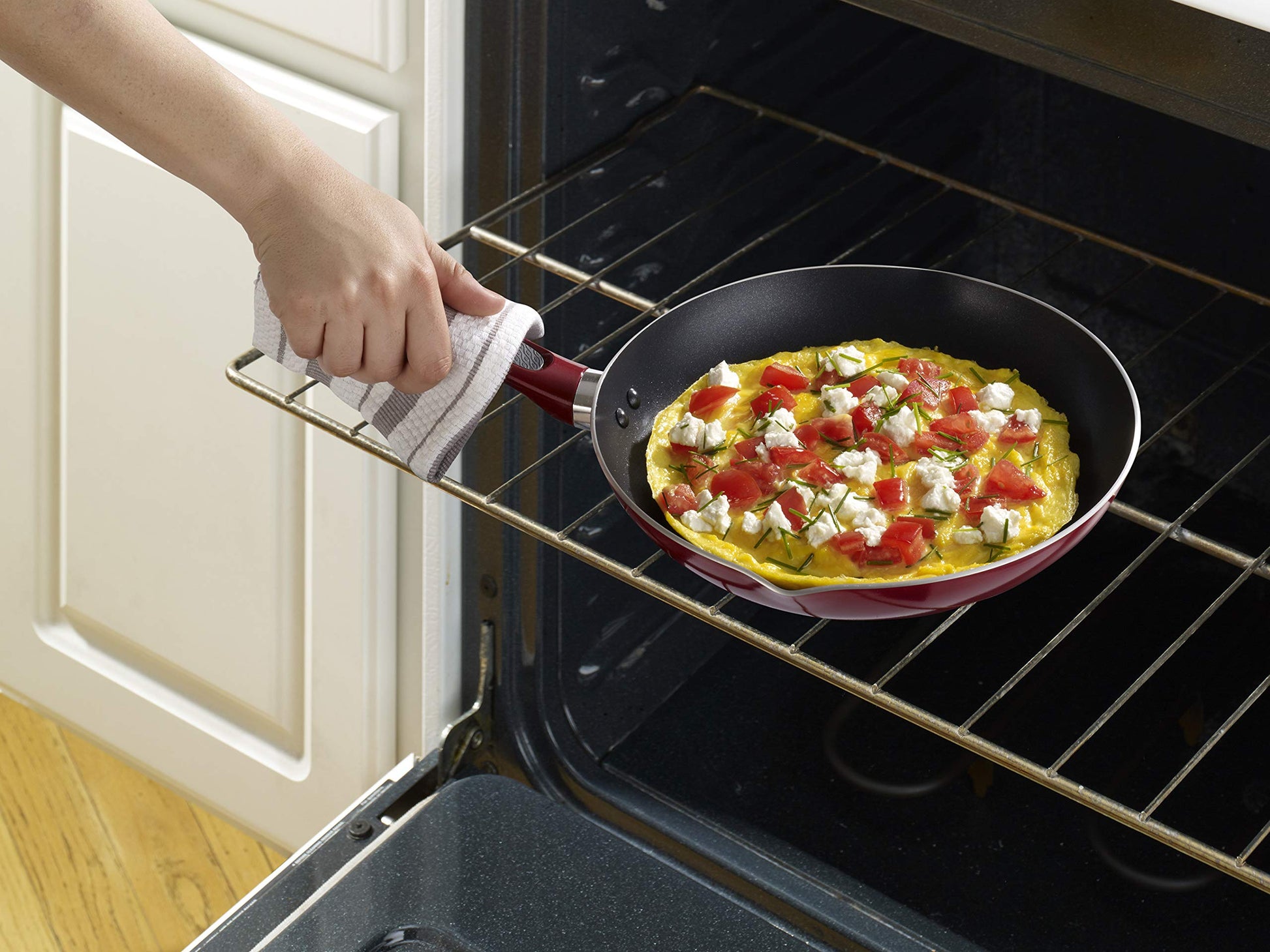 Batería de Cocina T-fal Roja Excite ProGlide Antiadherente 14 Piezas