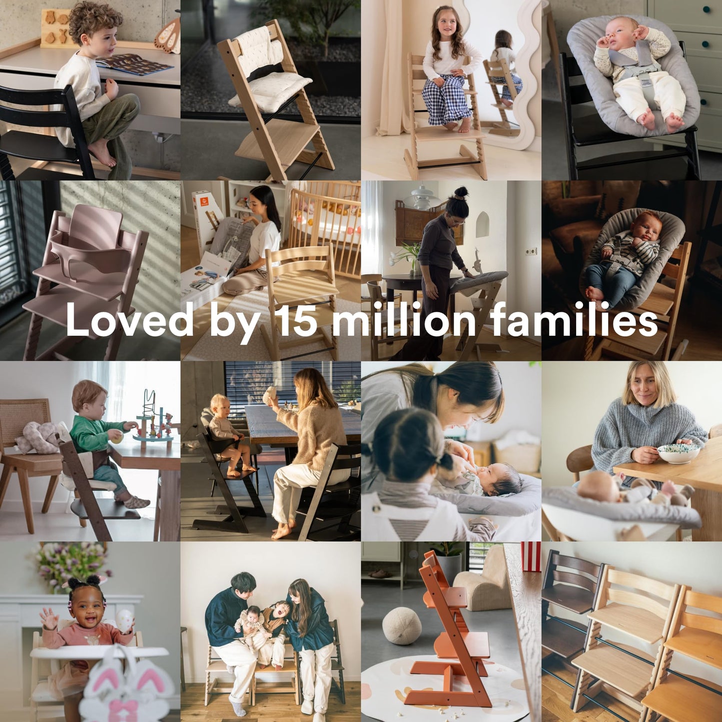 Silla Tripp Trapp de Stokke, Verde Glaciar - Silla ajustable, evolutiva para recién nacidos, niños y adultos - Práctica, cómoda y ergonómica - Diseño atemporal
