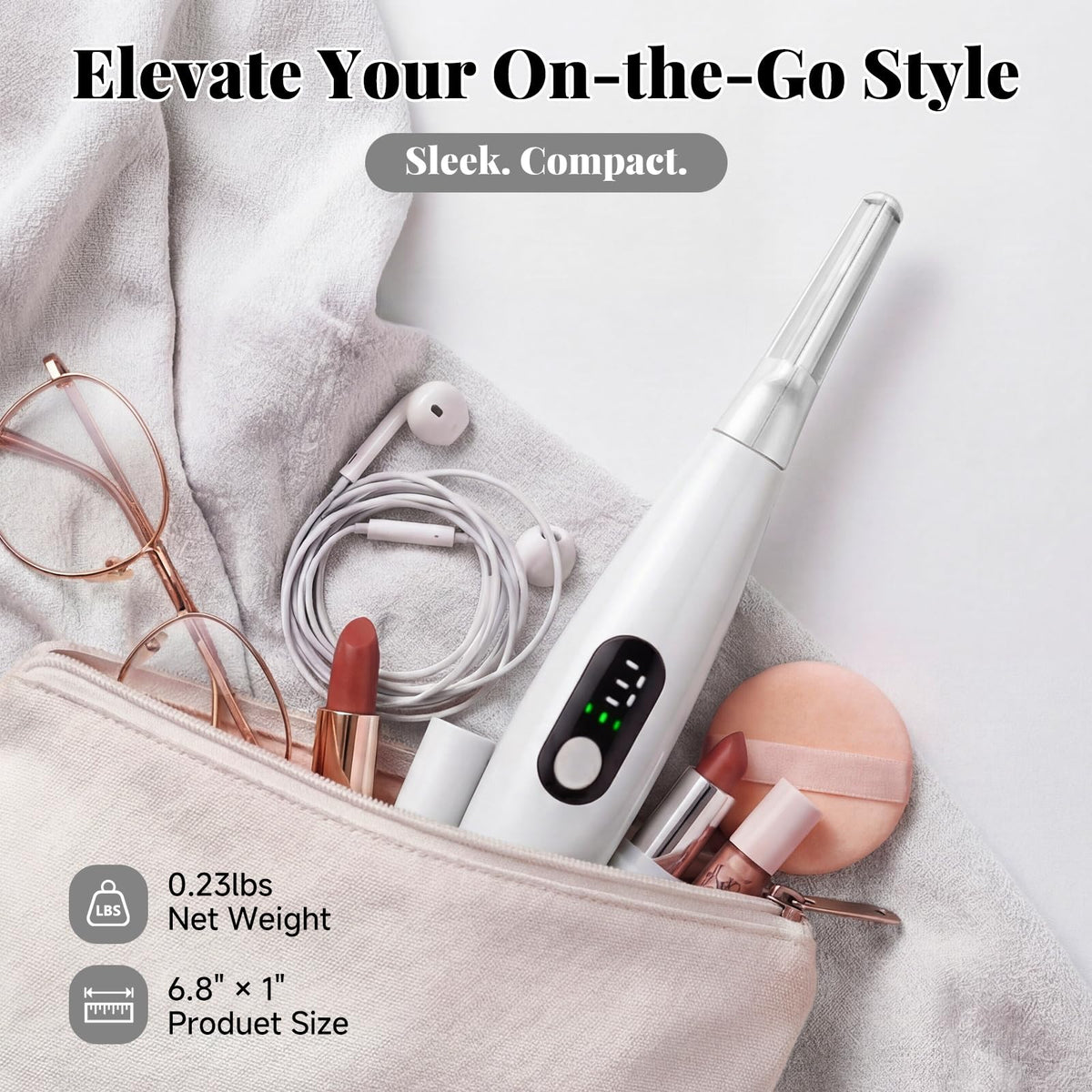Sonic Dermaplane - Maquinilla de afeitar para mujer, herramienta de dermatiamiento recargable con 8 cuchillas de dermatiamiento y aceite facial, 3 velocidades para eliminar pelusa de melocotón y