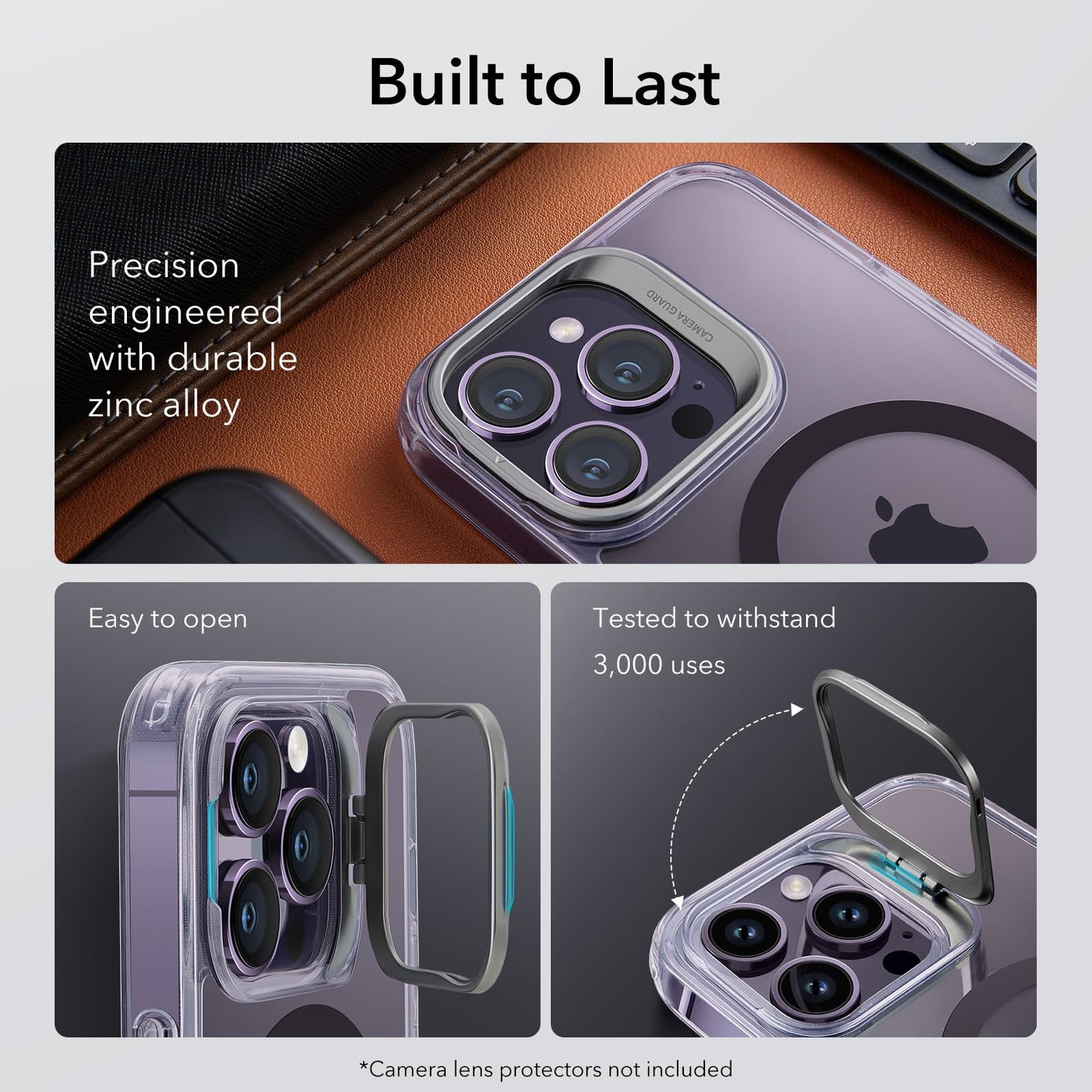 ESR - Funda para iPhone 14 Pro MAX, Compatible con MagSafe, Soporte de Anillo de cámara Integrado, protección de Grado Militar, Funda magnética para iPhone 14 Pro MAX, Funda clásica con Soporte