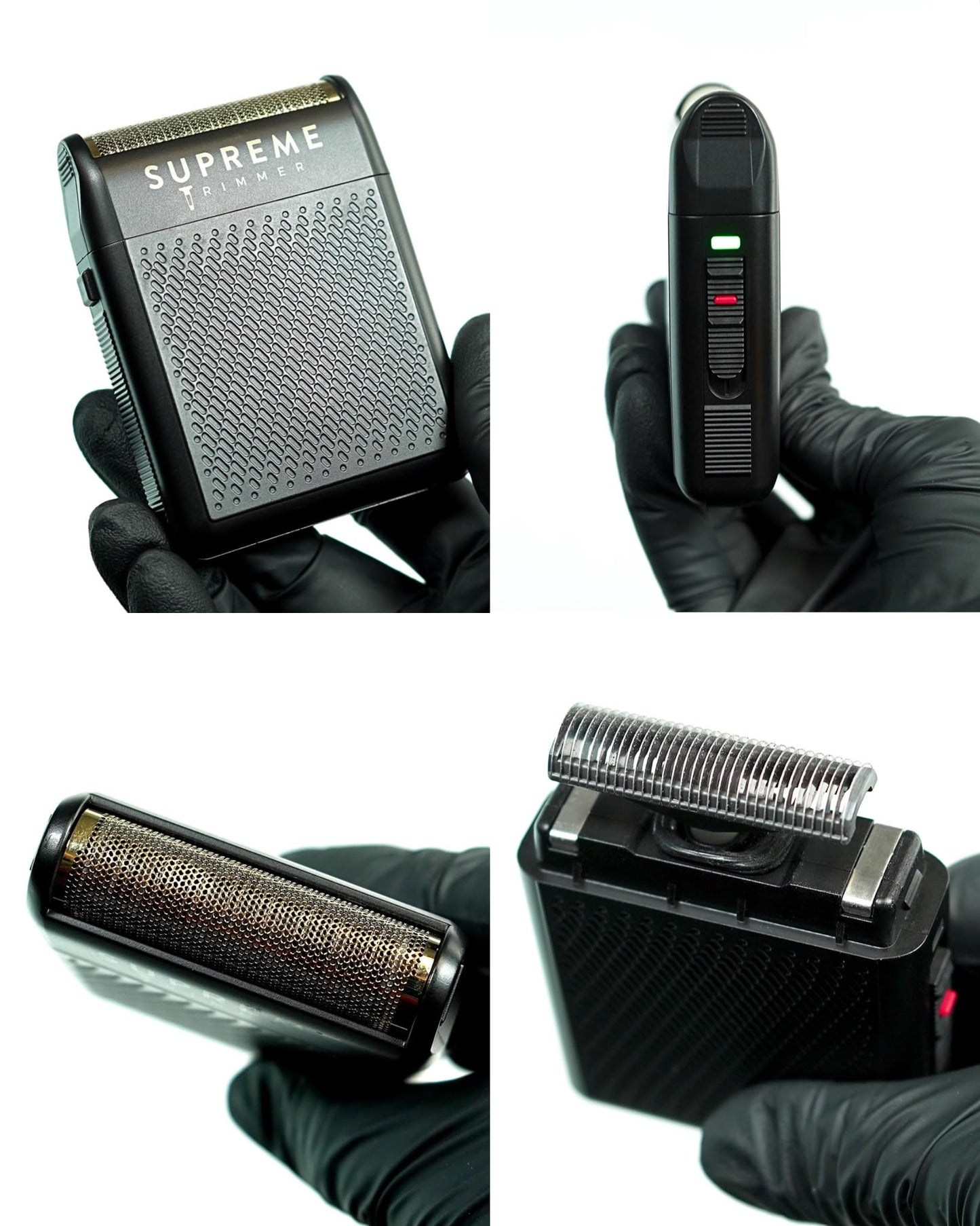 Solo Shaver by Supreme Trimmer STF101 - Afeitadora de una sola lámina (tiempo de ejecución de 150 minutos), afeitadora de bolsillo para barberos, viajes o uso doméstico (negro)