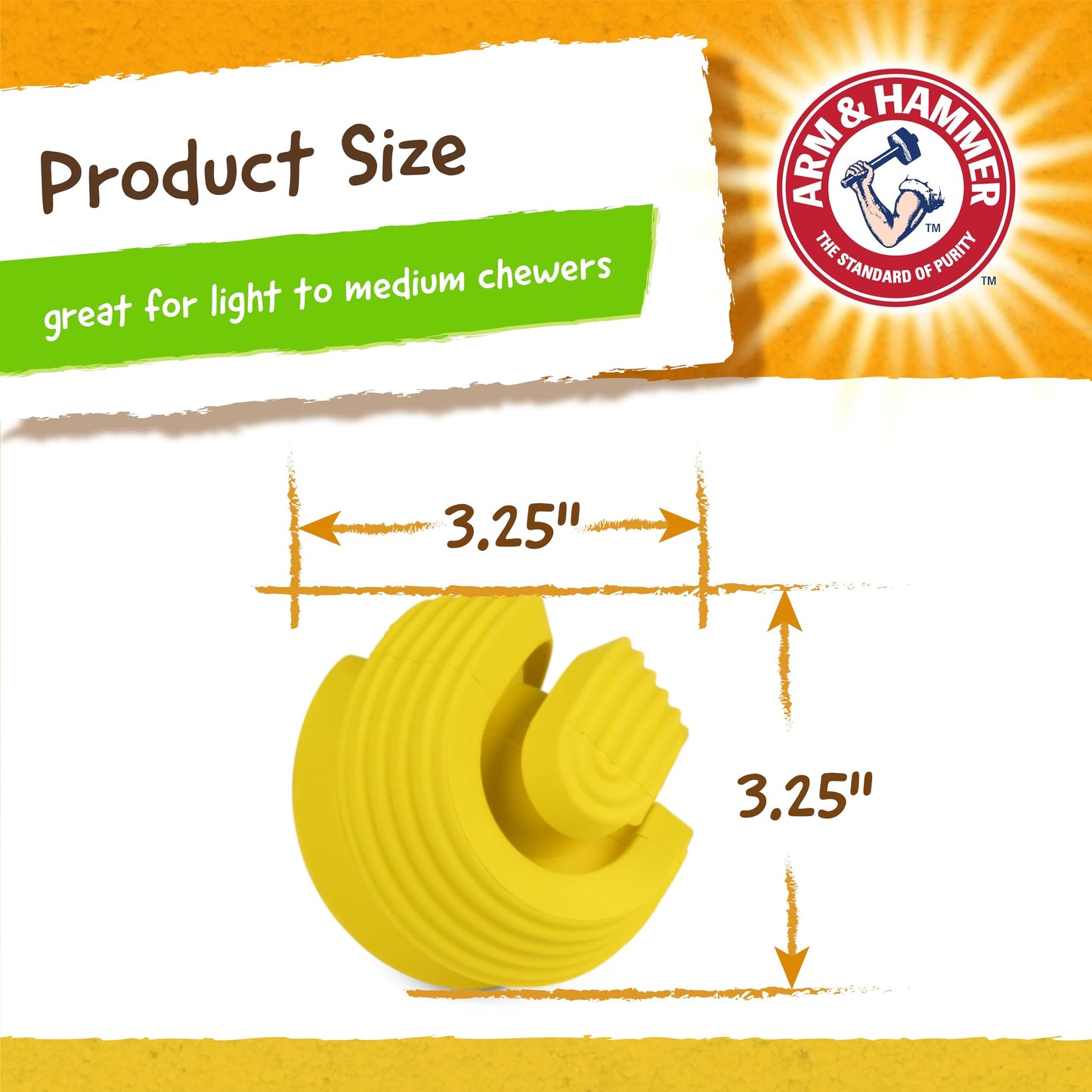 Arm & Hammer, Juguete para Perro Limpia Dientes Reduce Sarro