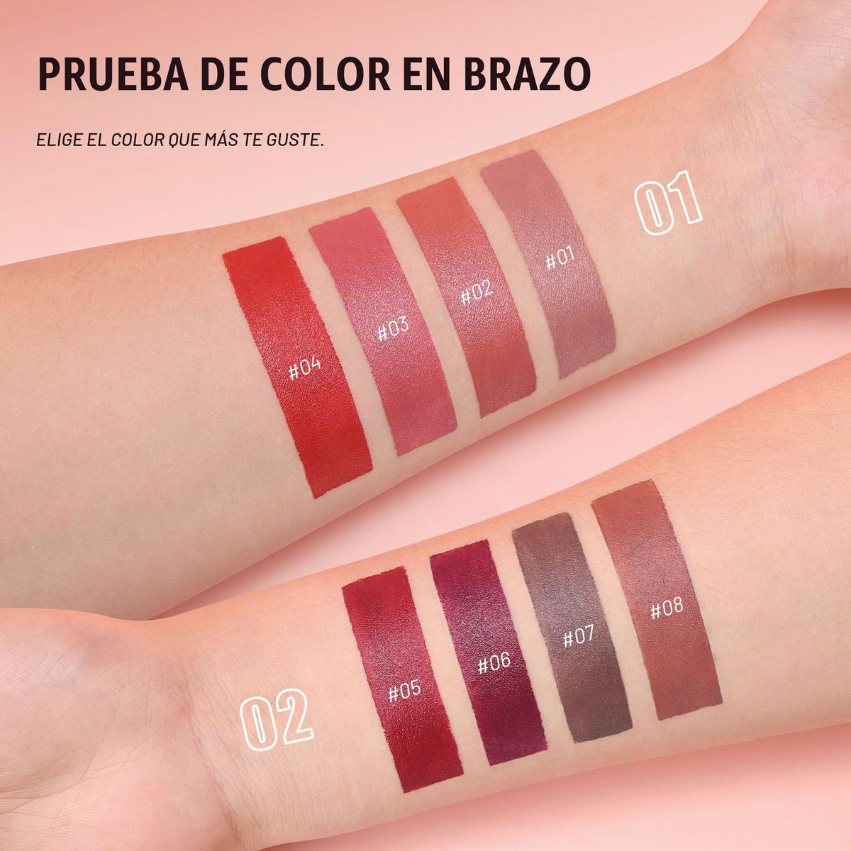 Allphv Set de Labiales y Delineadores, 4 Piezas, 01- para Labios Definidos