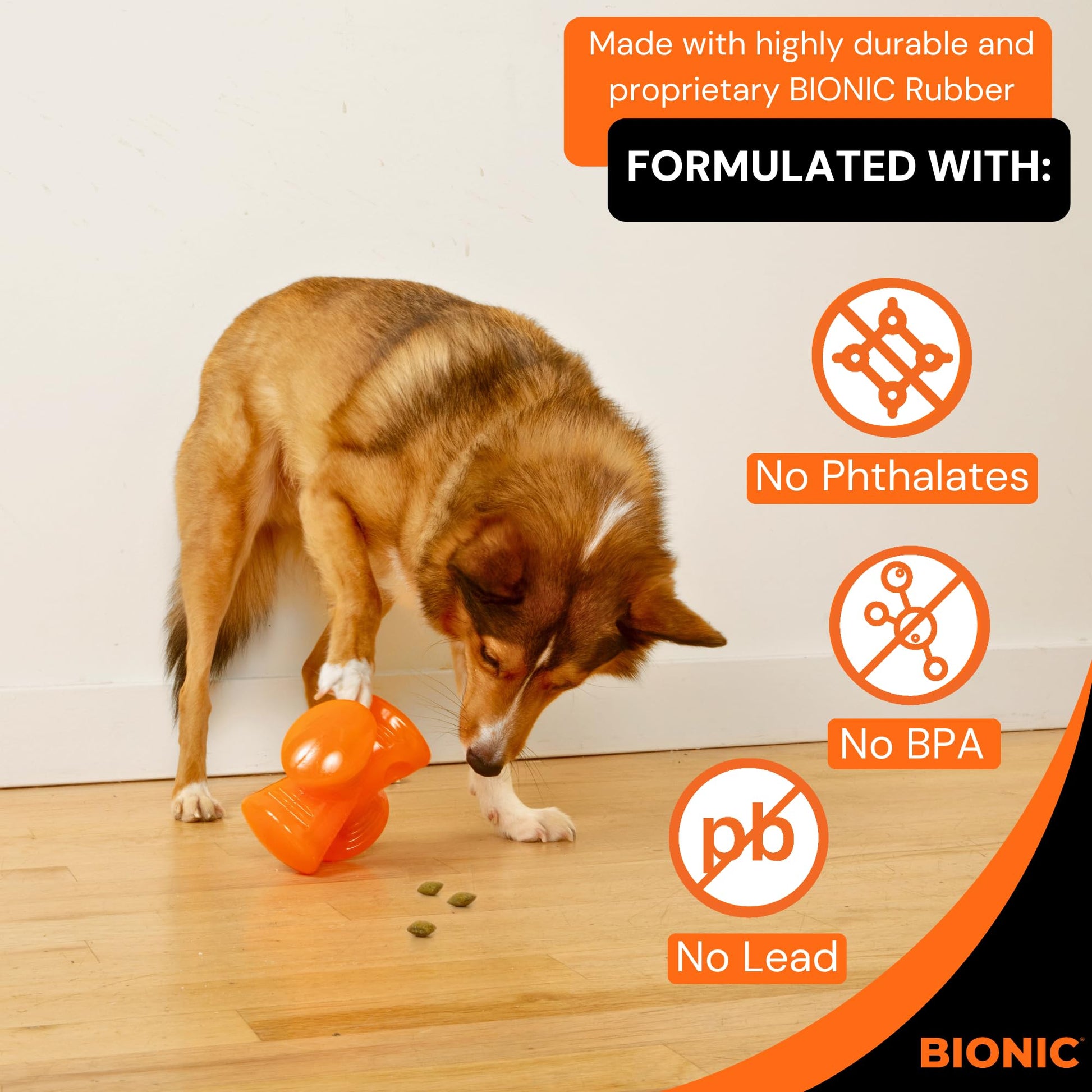BIONIC - Dispensador de golosinas para Perros de Alta Visibilidad, Ideal para Masticar redirigido