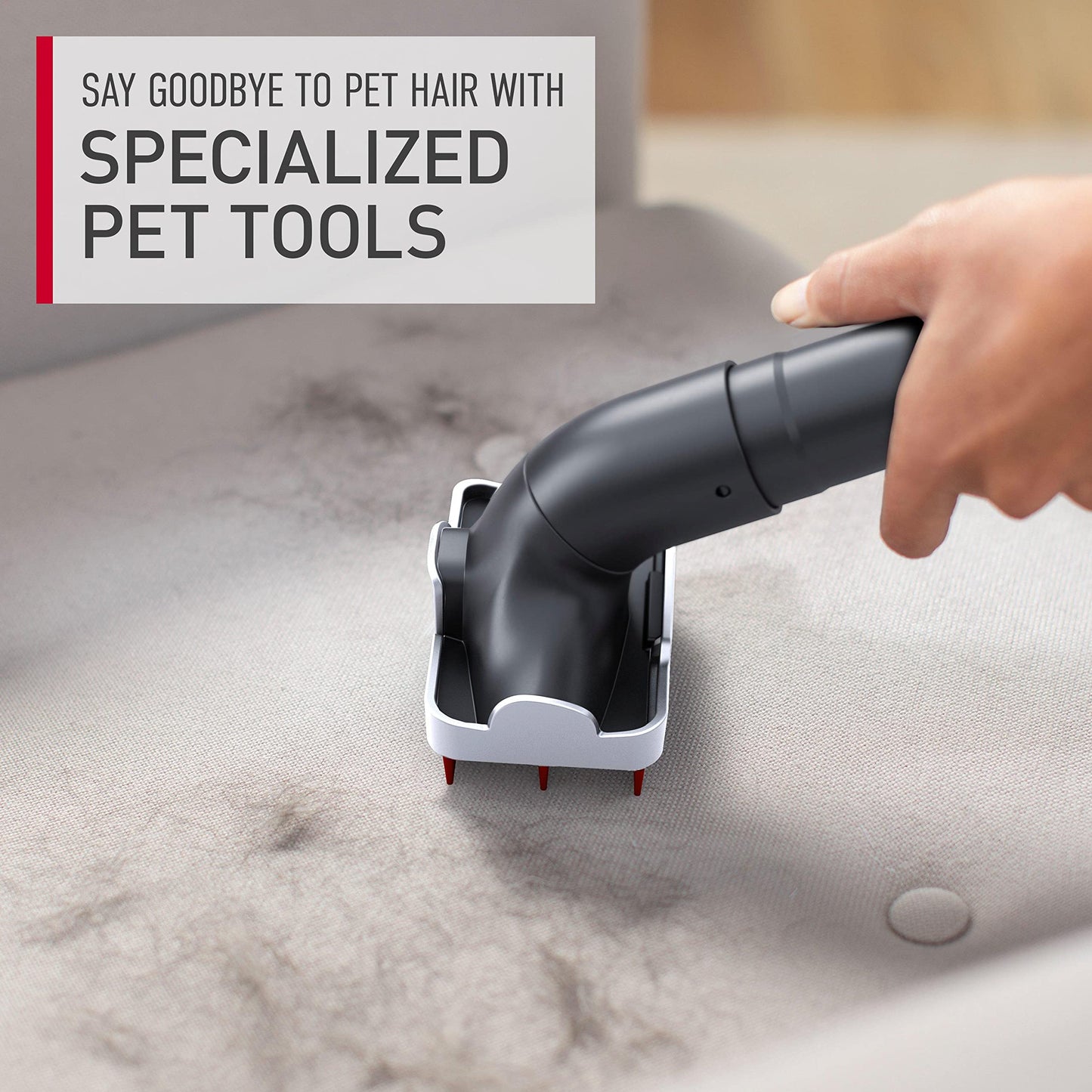 Hoover - Aspiradora Para Mascotas Maxlife Elite Swivel Xl Con Filtración De Medios Hepa, Alfombras Y Pisos Duros, Gris, Vertical Uh75250 Sin Bolsa, 16 Libras