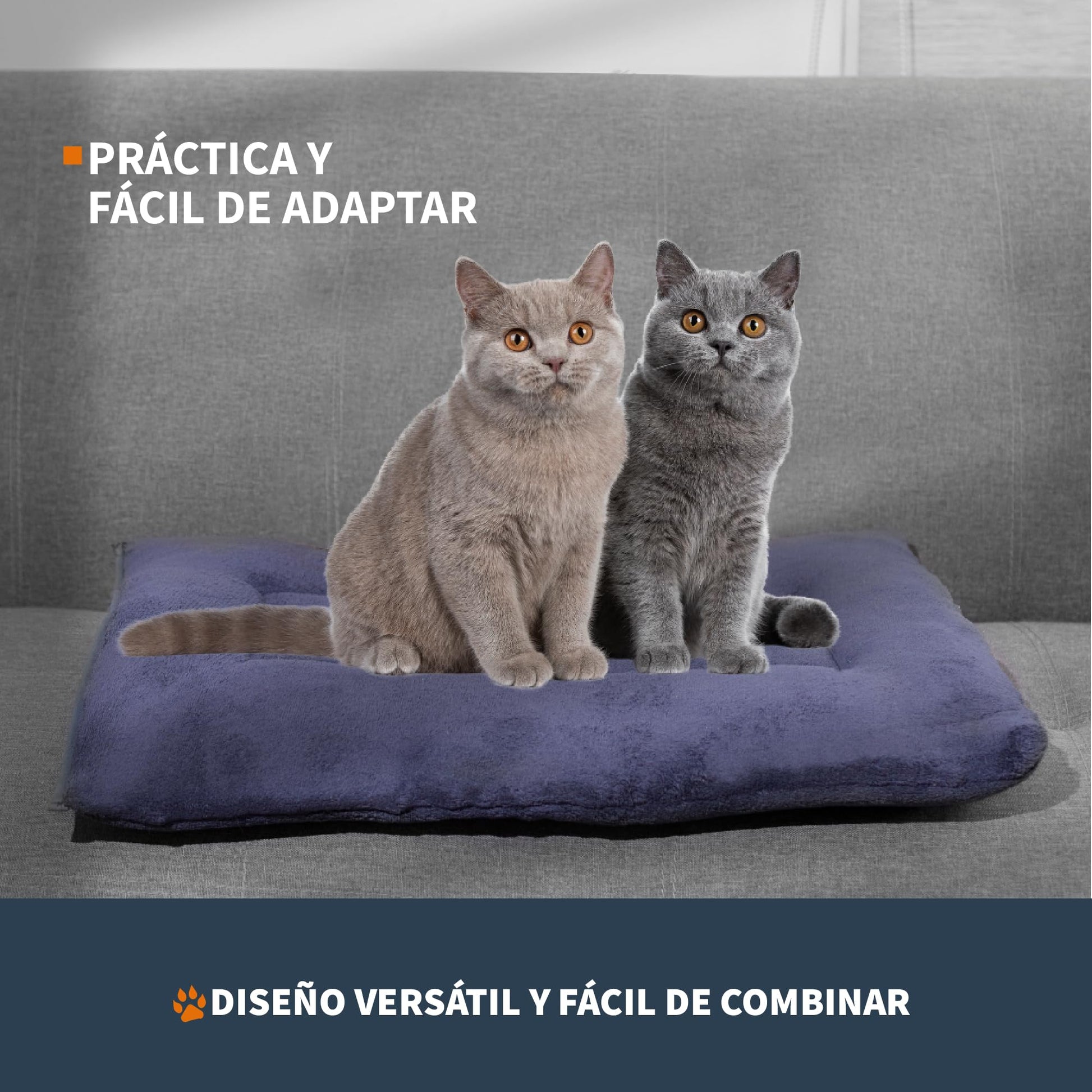 Cama para Mascotas PET TO BED Marino Suave Esponjosa Acogedora Térmica Lavable