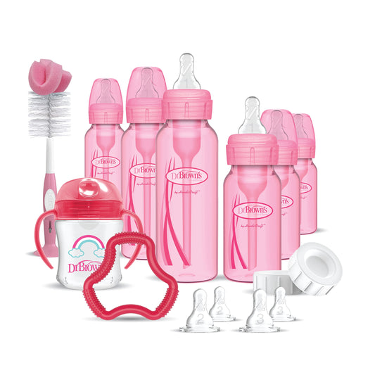 Dr. Brown's Options Baby Bottles Gift Set, Pink