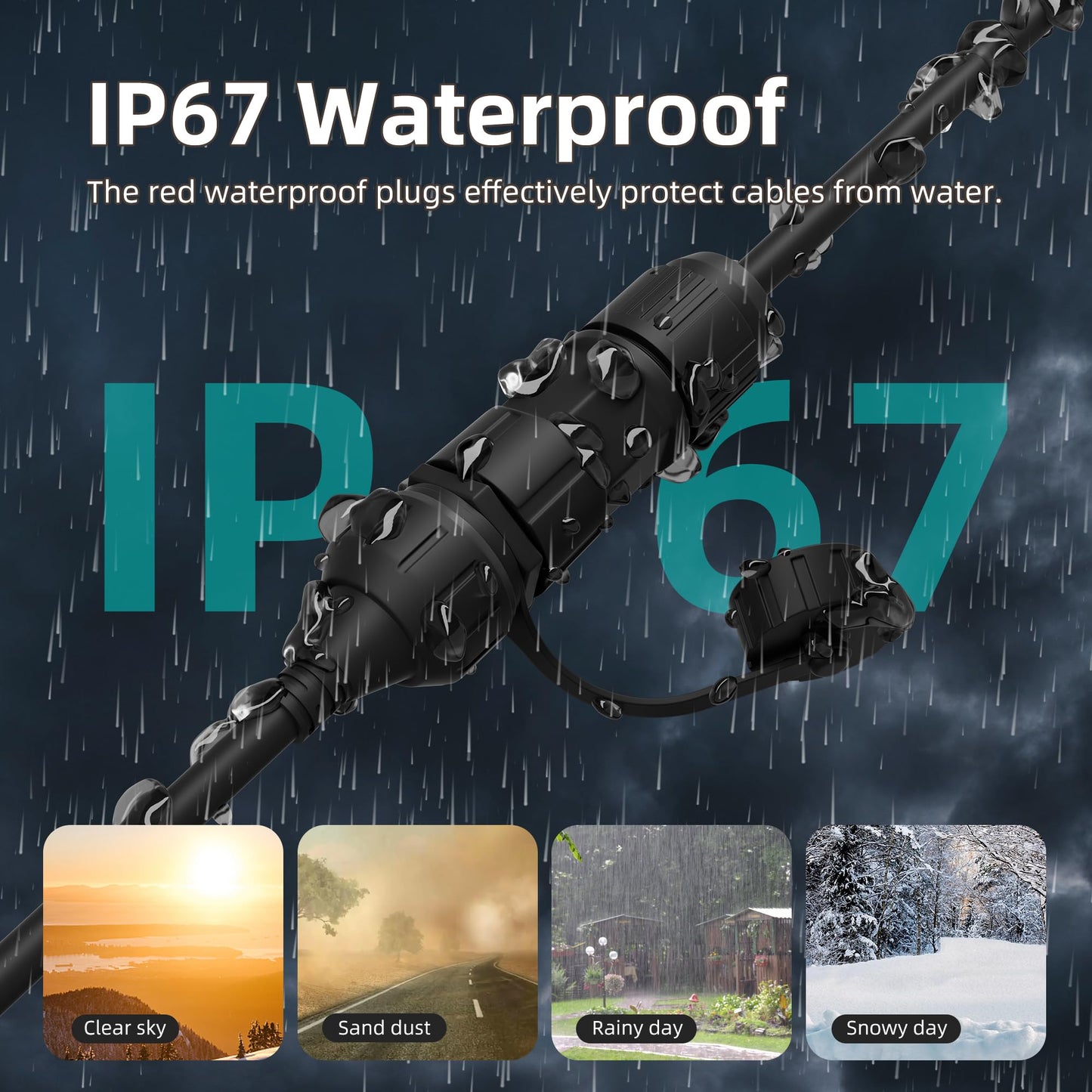 Adaptador Ethernet EAZUSE Starlink Gen 3 Mini Acoplador Impermeable