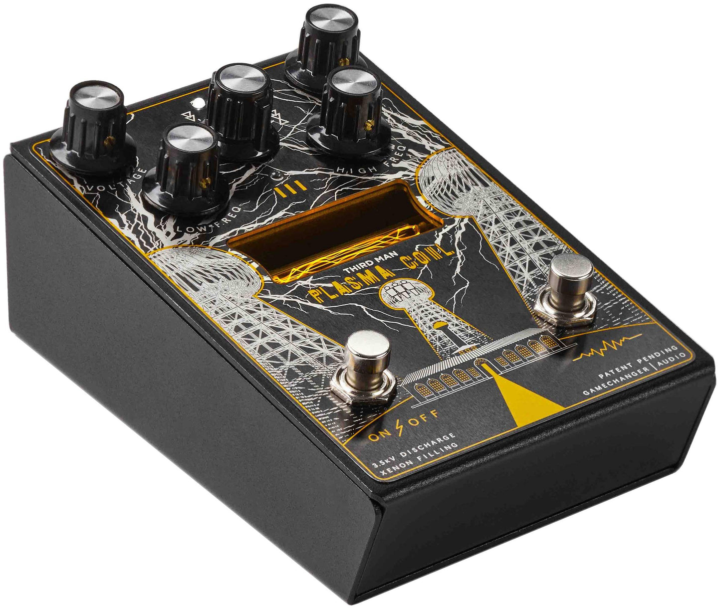 Gamechanger Audio Third Man Records Plasma Coil Pedal de efecto distorsión de alto voltaje