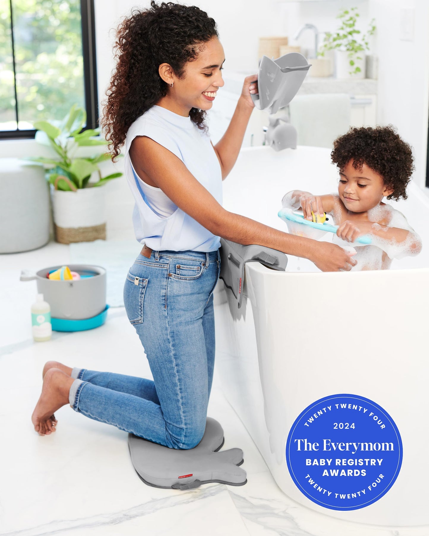 Juego de Baño Skip Hop Gris Moby con Cuatro Productos Esenciales para Bebé