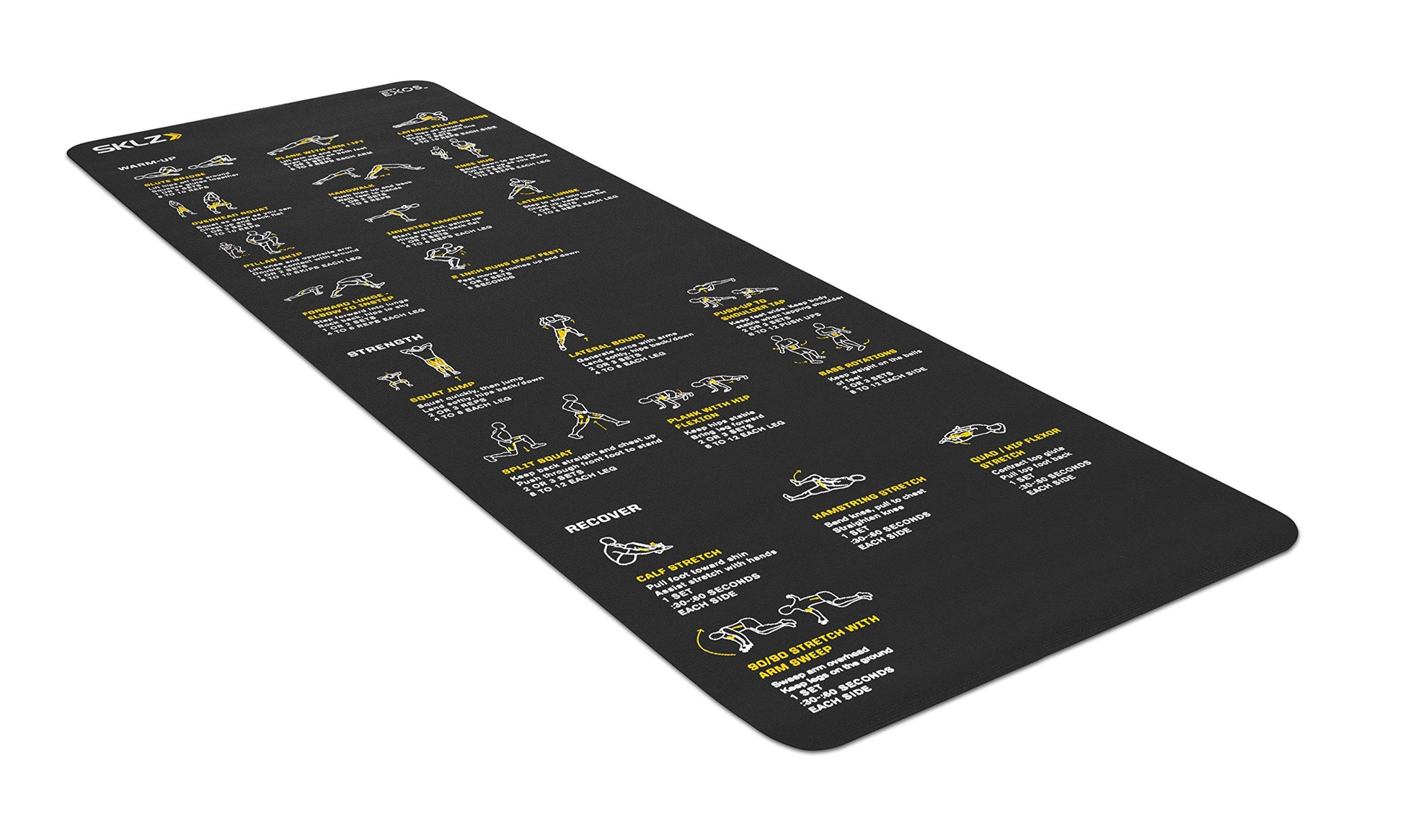 Tapete Deportivo Sklz Negro con Diseño Trainermat