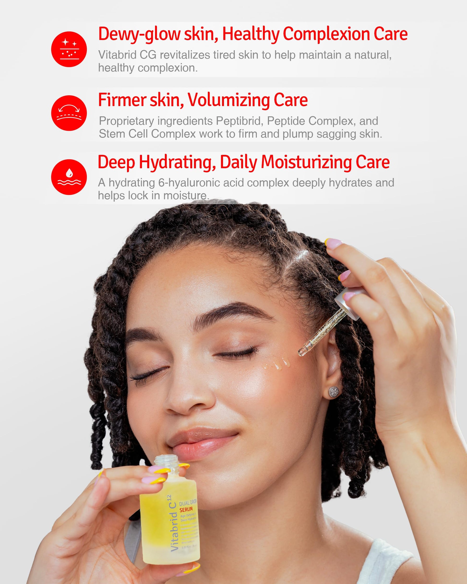 VERSAINSECT 12 Dual Drop Serum, Vitamin C Serum for Face with Hyaluronic Acid & Peptide Complex | High Potent Vit C Serum for Dark Spots, Fine Lines, Wrinkles 1.01 fl oz