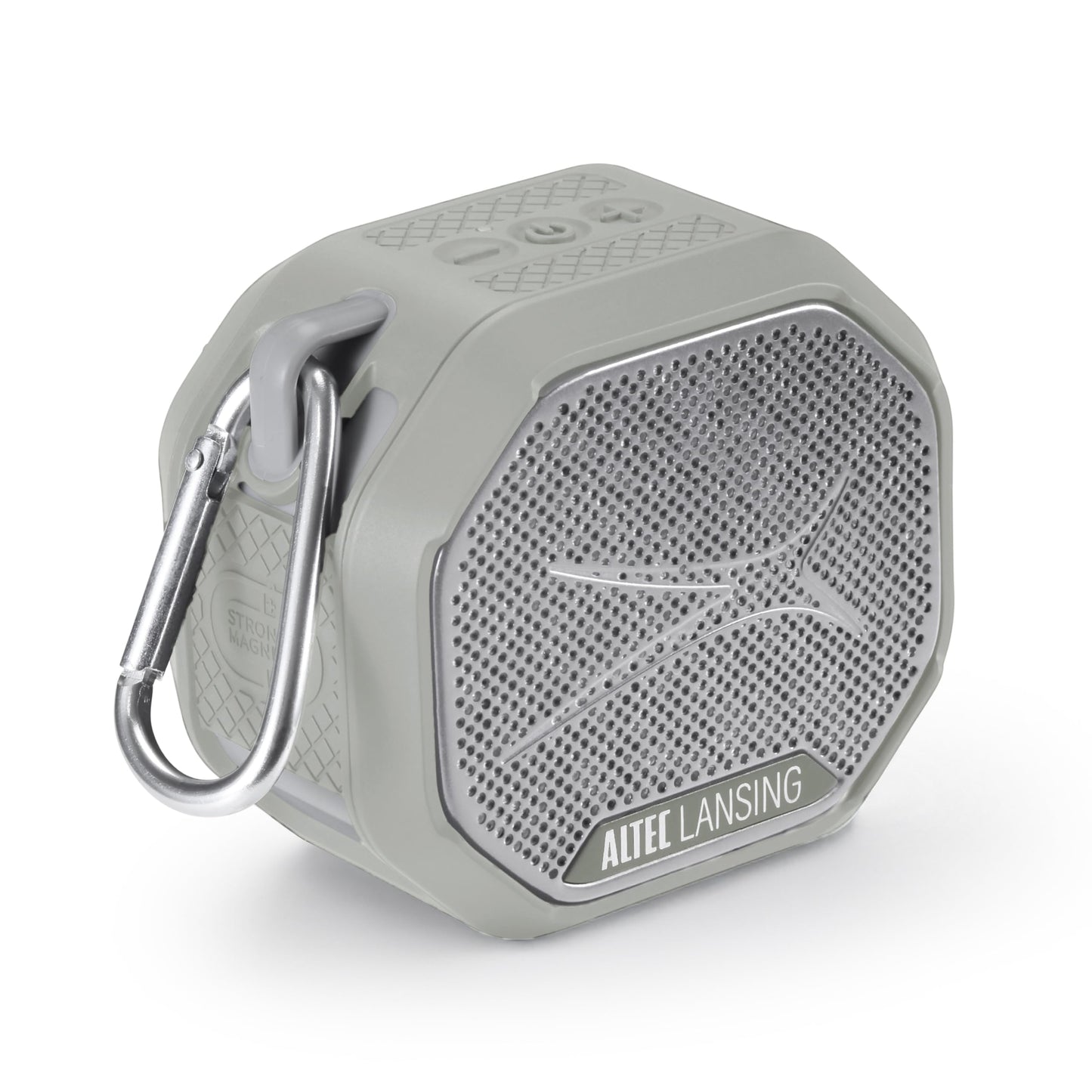 Altec Lansing HYDRATREK - Altavoz magnético Bluetooth, Impermeable IP67, Altavoz portátil, emparejamiento inalámbrico Verdadero, Carga rápida USB-C, batería de 3.7 V 400 mAh, Asistente de Voz,
