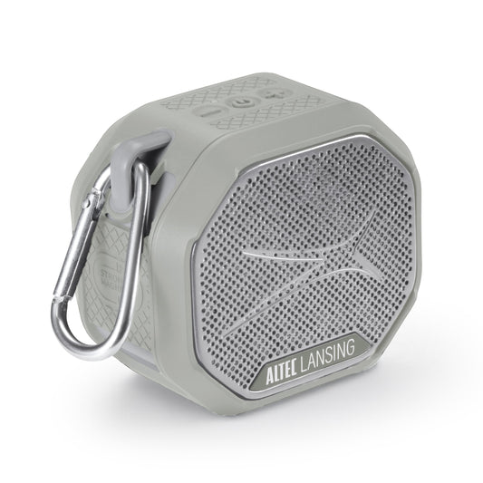 Altec Lansing HYDRATREK - Altavoz magnético Bluetooth, Impermeable IP67, Altavoz portátil, emparejamiento inalámbrico Verdadero, Carga rápida USB-C, batería de 3.7 V 400 mAh, Asistente de Voz,