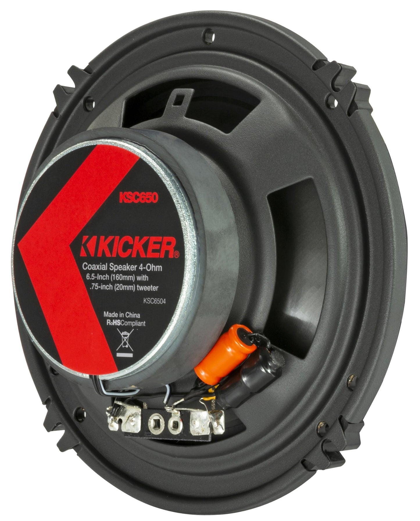 Par de Altavoces Coaxiales Kicker 51KSC6504 Ks-series de 6.5 Pulgadas con Tweeters de 0.75 Pulgadas, 4 Ohmios