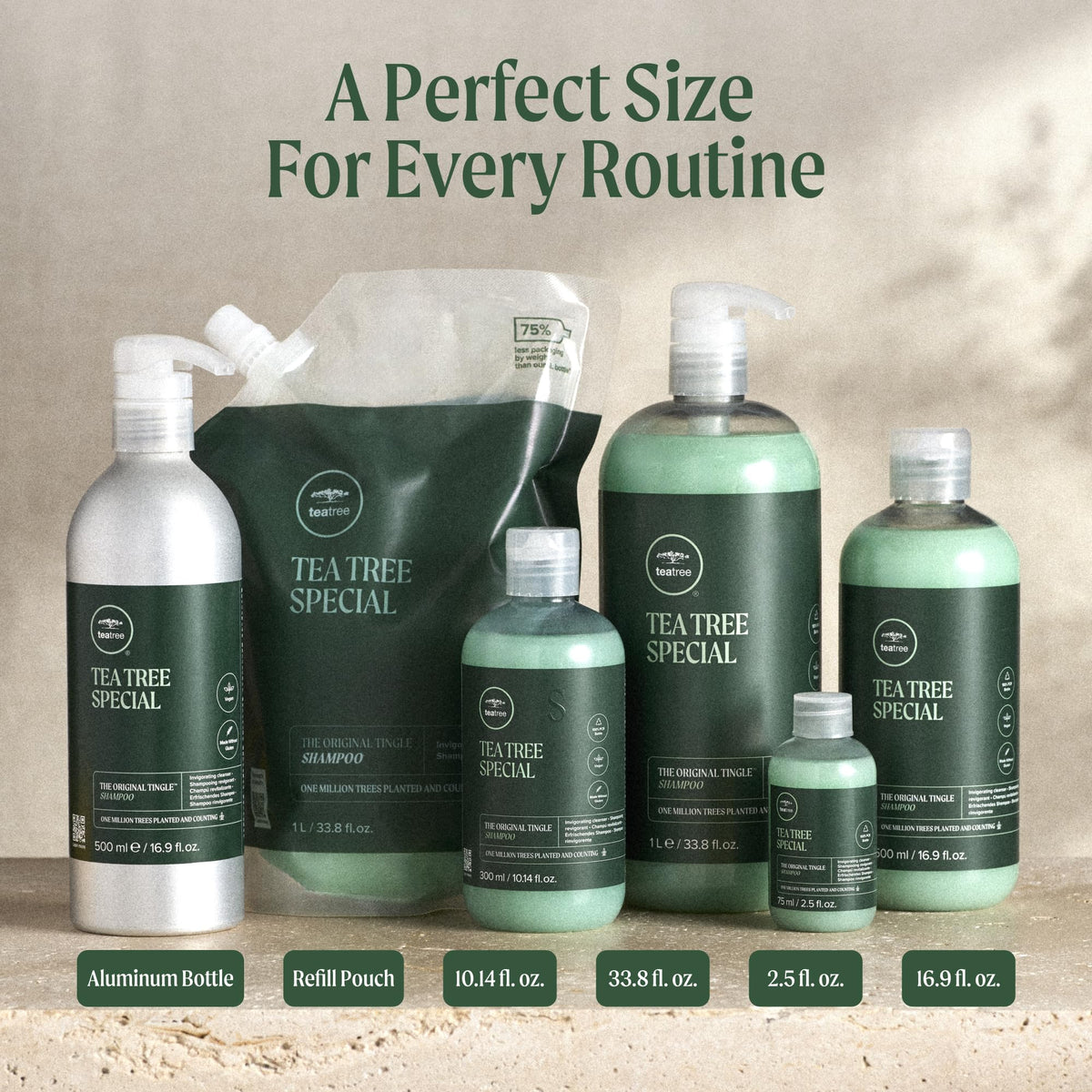 Tea Tree Special Champú, Limpieza Profunda, Refresca el Cuero Cabelludo, Para Todo Tipo de Cabello, Especialmente Cabello Graso, 300 ml