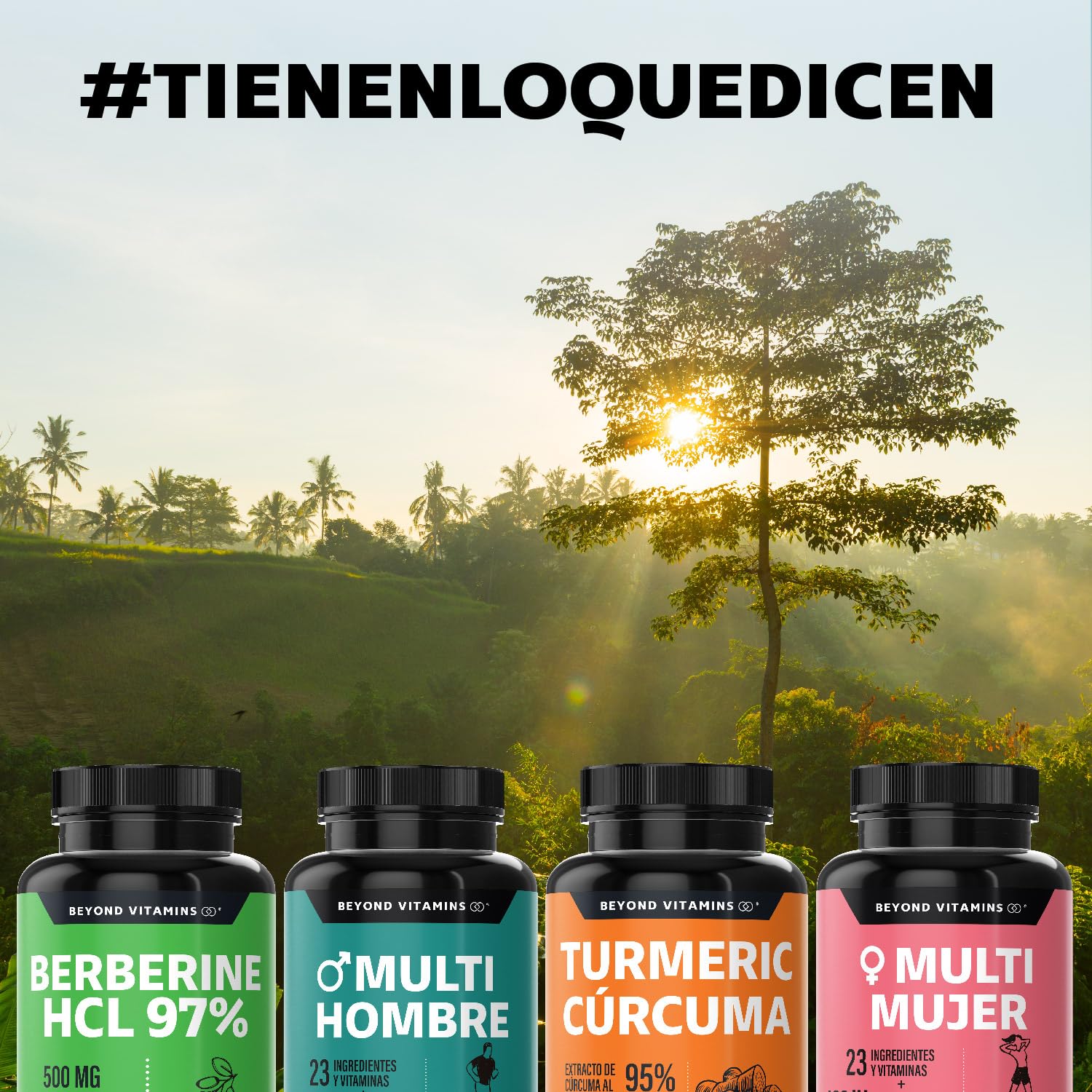 Berberina HCL 97% | 500mg de Berberina Clorhidrato, potenciado con Piperina al 97% y Cúrcuma | Berberine 60 cápsulas
