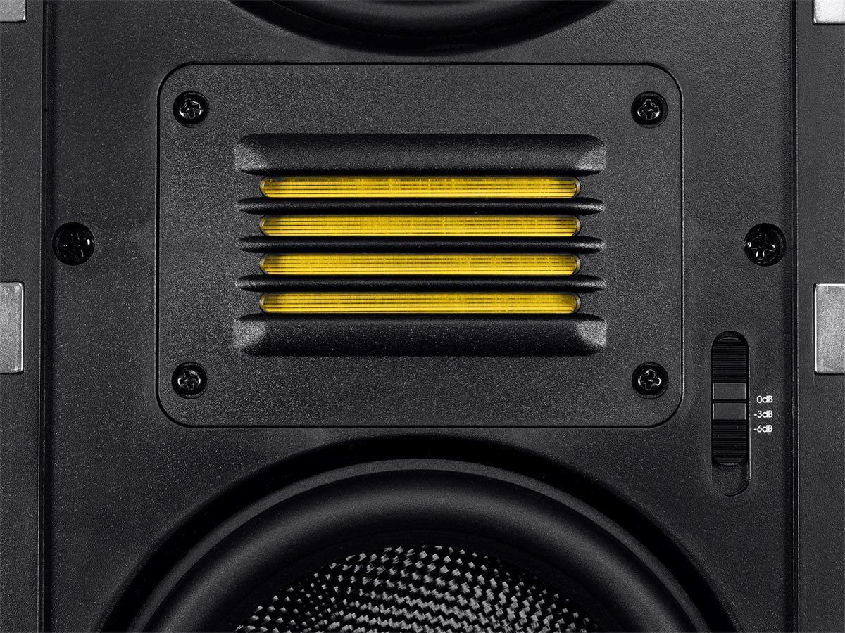 Mono 3-Way Carbon Fiber In-Wall Column Speaker - 6.5 Inch (Each) with Ribbon Tweeter - Amber Series