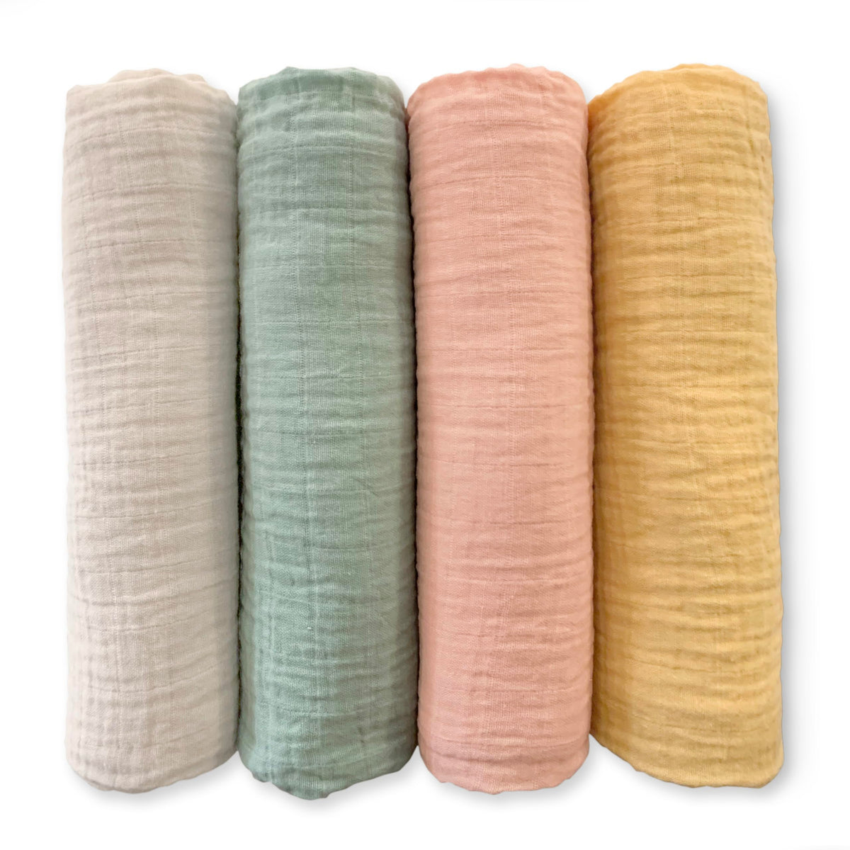 SwaddleDesigns - Mantas de Muselina de algodón para bebé niño y niña, Juego de 4, Mantas de recepción Neutras para recién Nacido, Registro de bebé y Regalo, 46 x 46 Pulgadas, jardín de Primavera