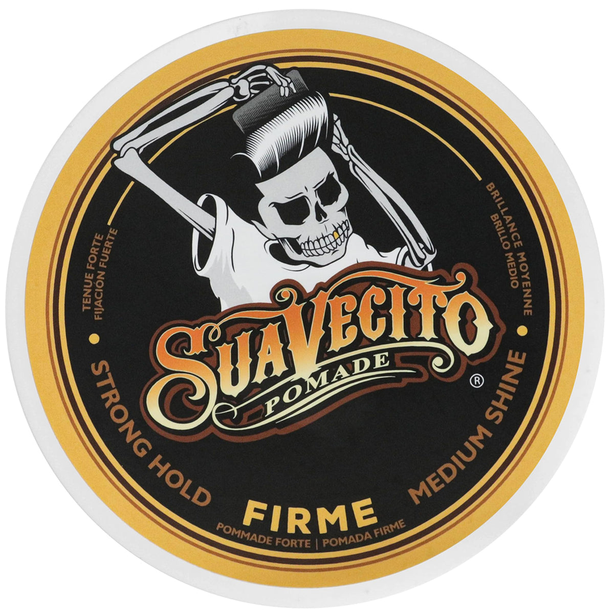 Suavecito Pomade Firme Cera Para Cabello de Fijacion Media Brillo Medio 65g Todo Tipo de Cabello Firme (907 g (Paquete de 1))
