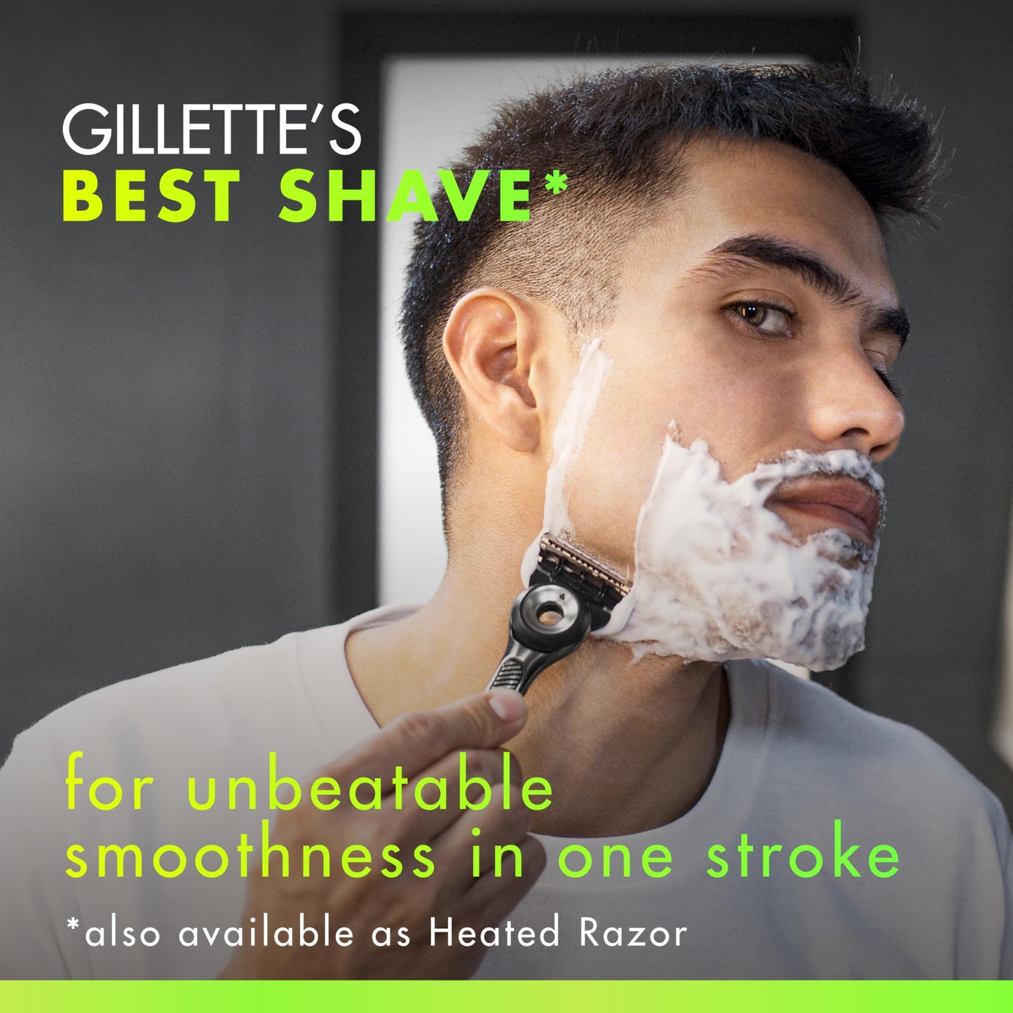 GilletteLabs with Exfoliating Bar by Gillette Men's Razor Set - 1 Shower Hook, 1 Handle, 2 Razor Blade Refills, Shower Hook, Silver and Black, Razors for Men, Mens Razors