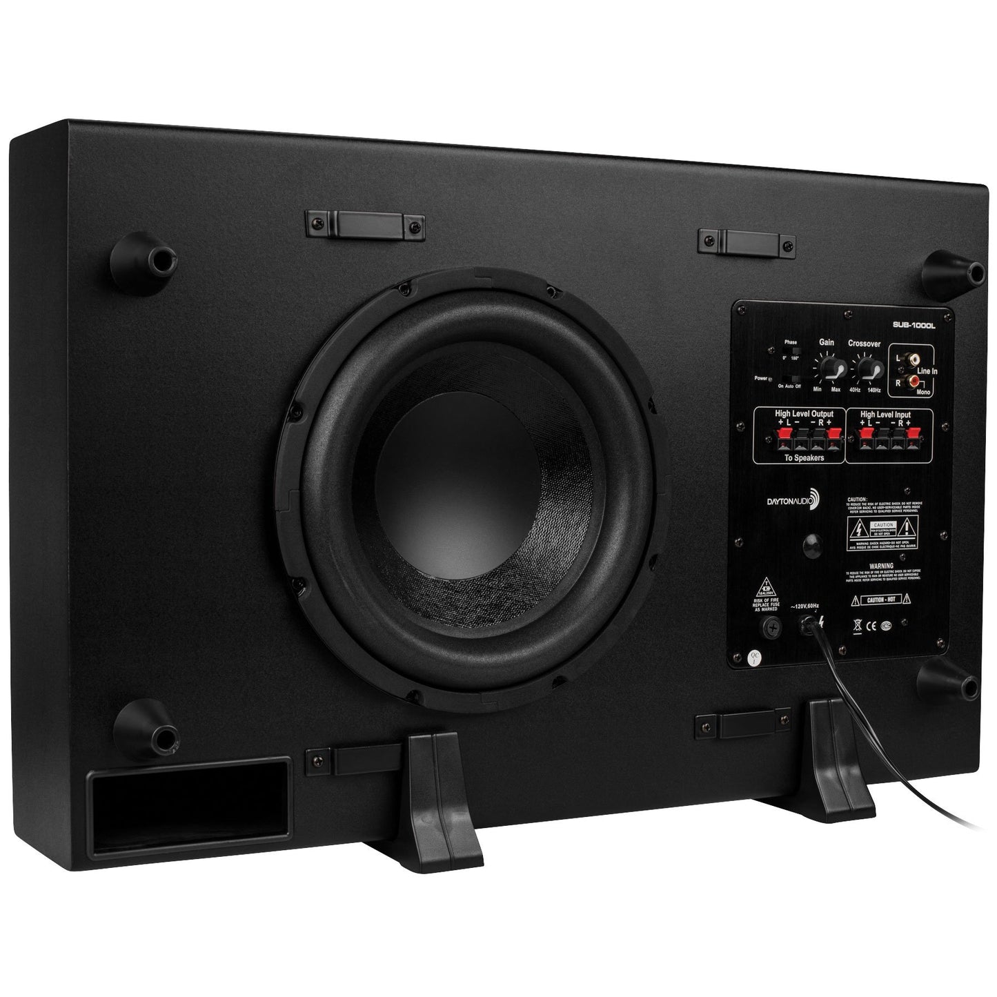 Dayton Audio SUB-1000L Low-Profile Powered Subwoofer, 100W , 10"