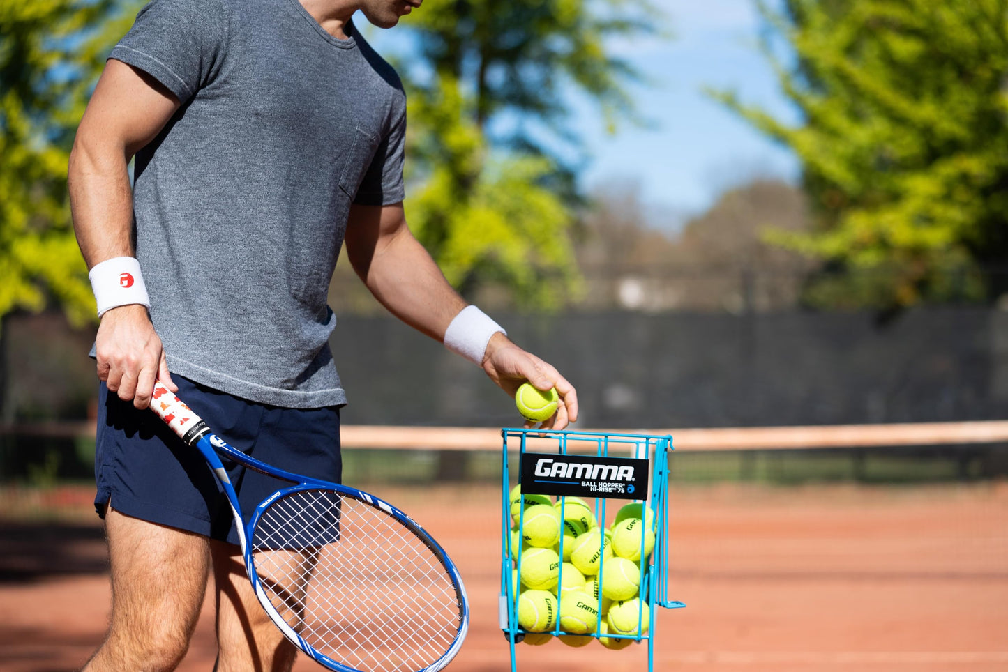 GAMMA Sports - Pelotas de Tenis sin presión con Malla para Pelotas de Tenis, Paquete de 10
